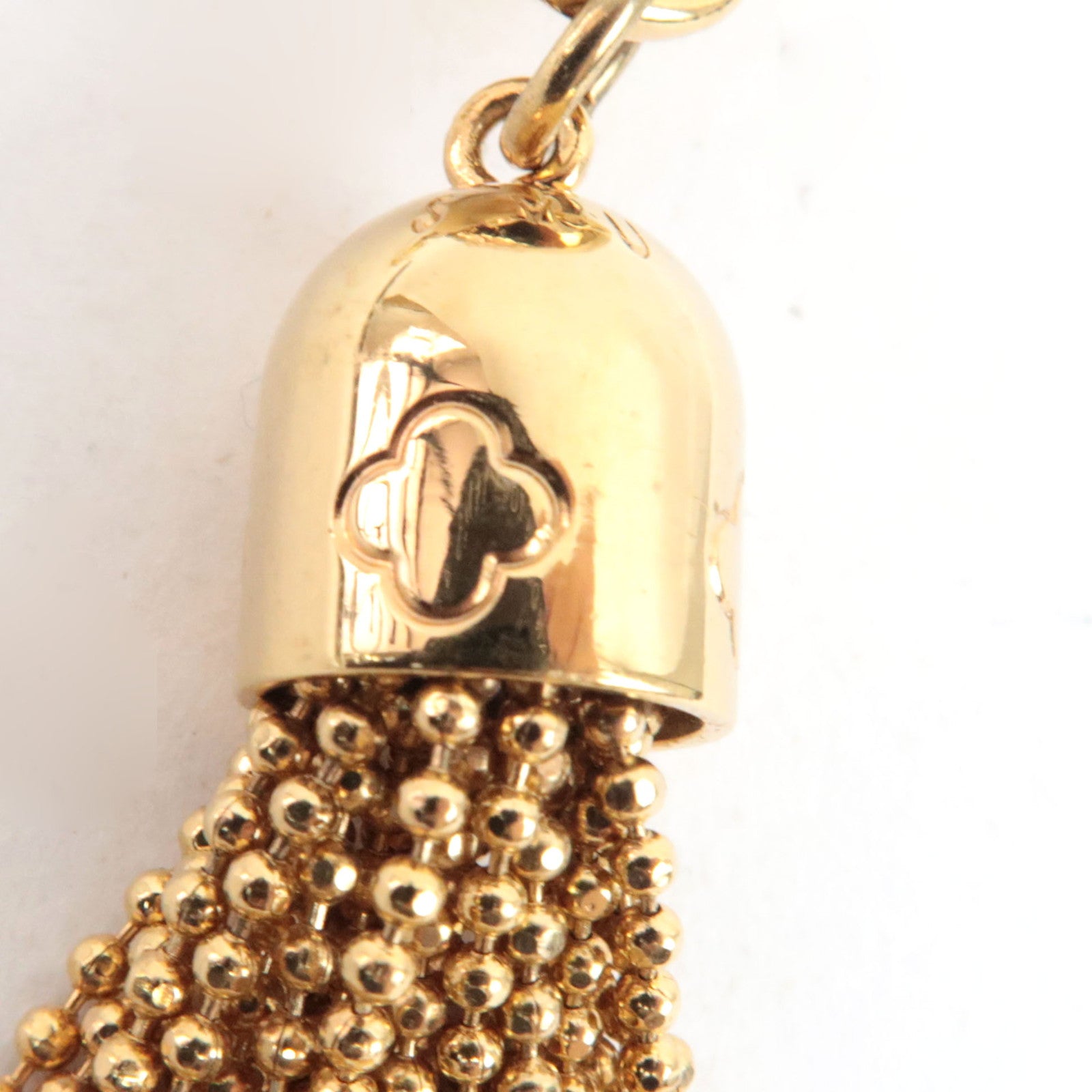 Louis Vuitton Porte Cles Swing Fringe Bag Charm Metal Gold M65215 CX0114