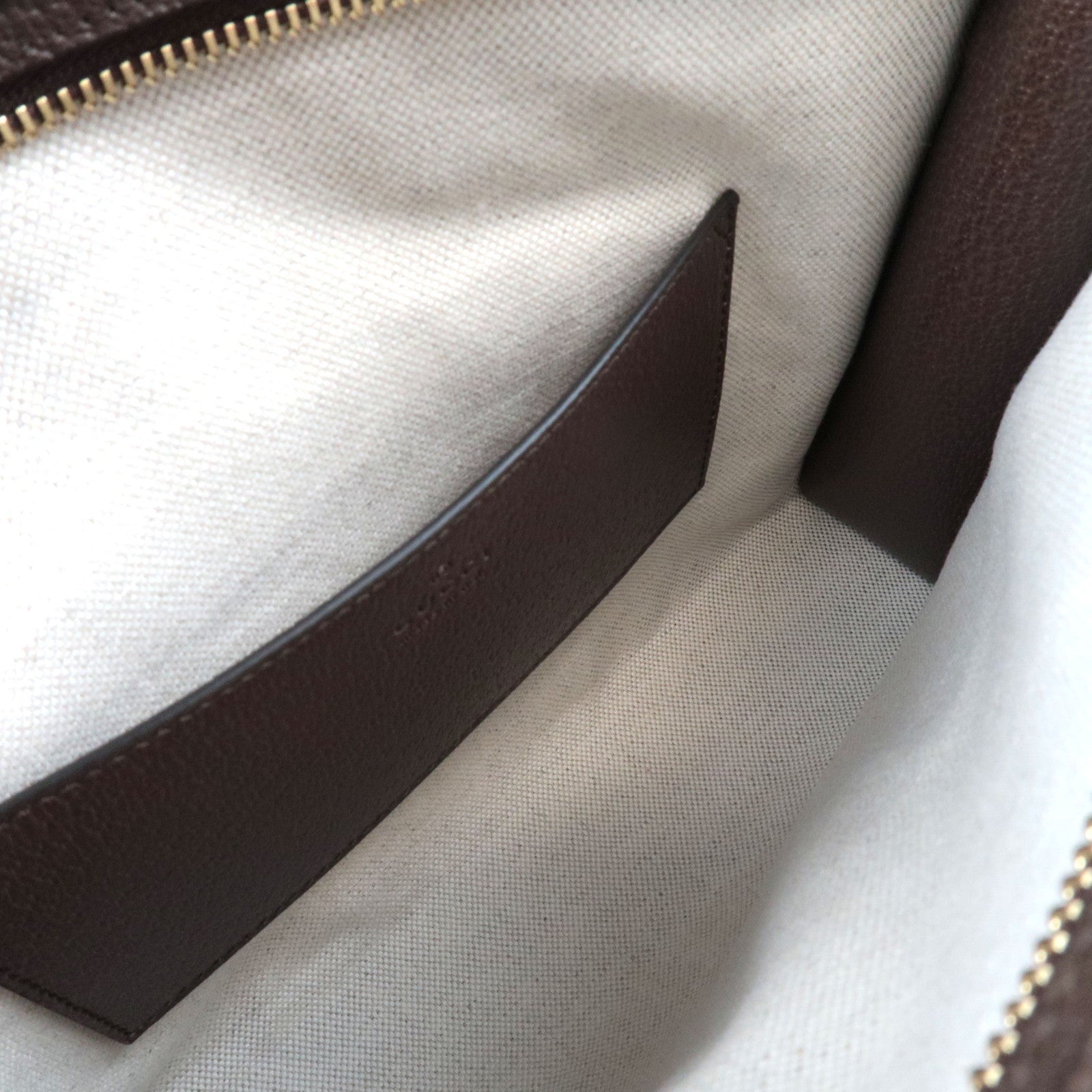 GUCCI Jumbo GG Clutch Bag Canvas Leather Beige Brown 699318 *Dust bag