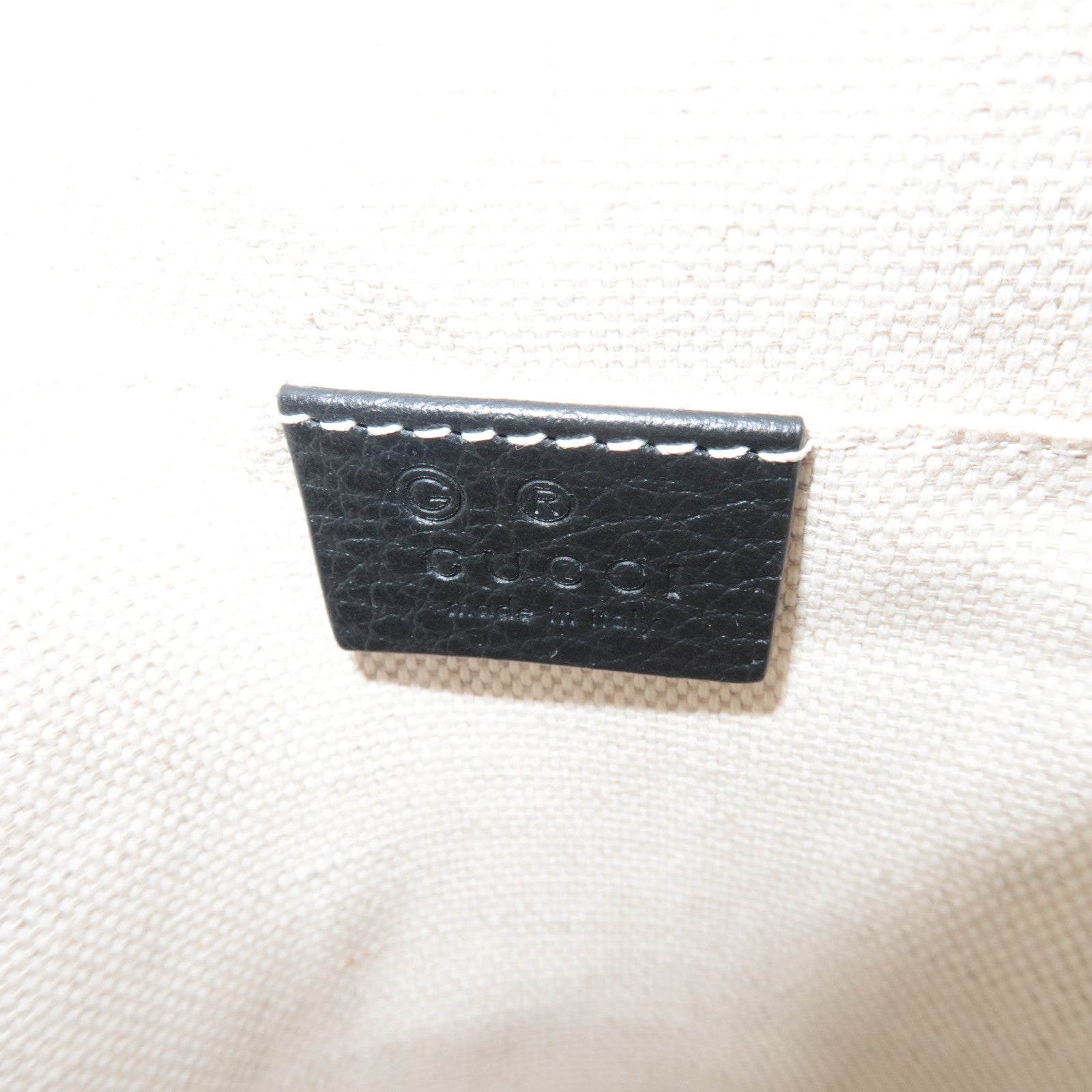 GUCCI Soho Interlocking G Backpack Leather Black 536192 *Dust bag