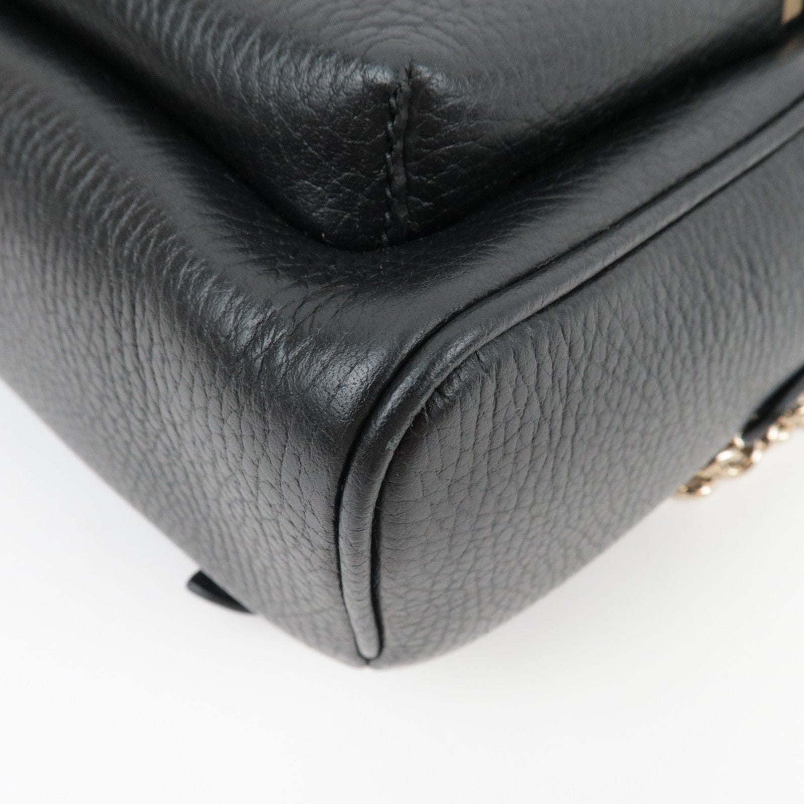 GUCCI Soho Interlocking G Backpack Leather Black 536192 *Dust bag