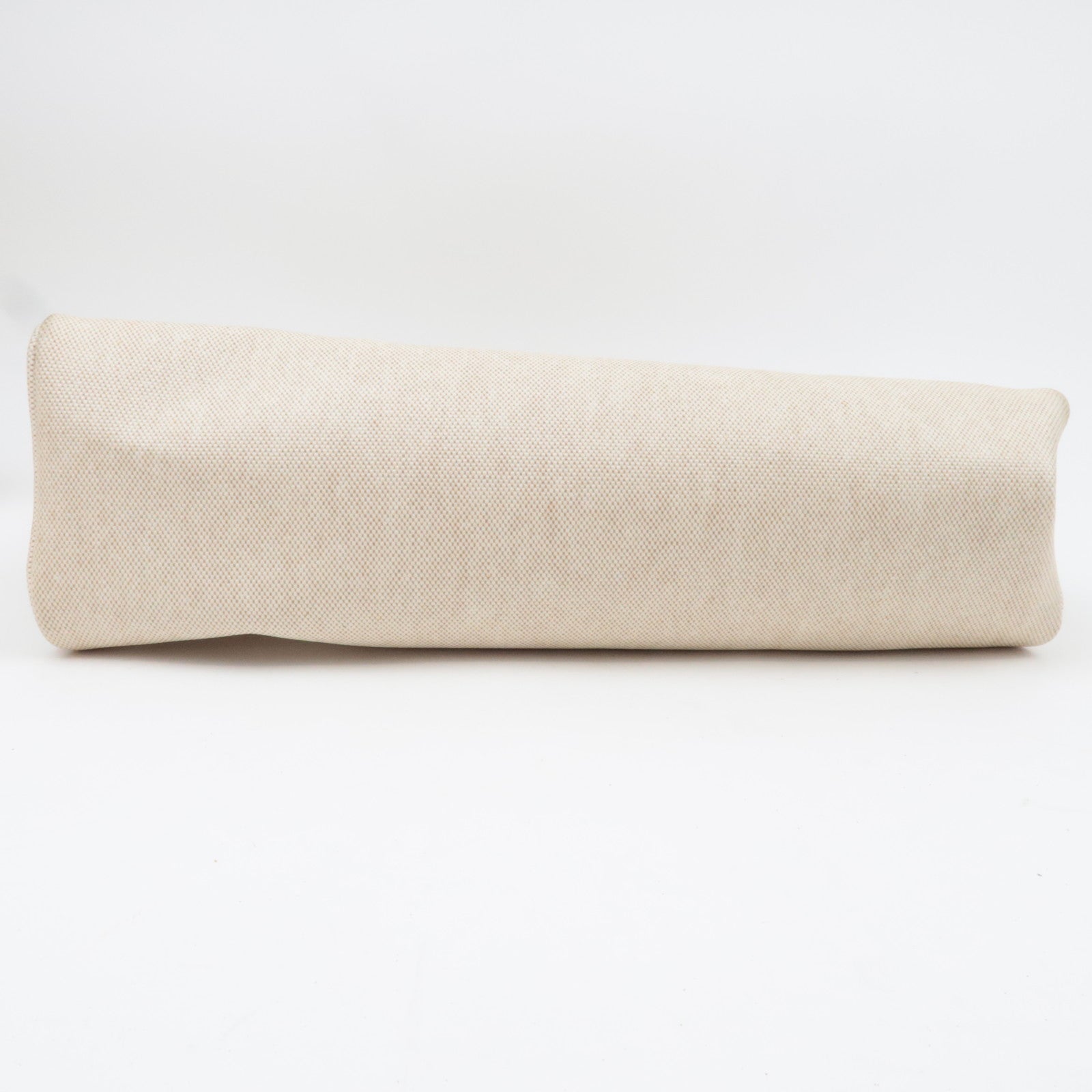 HERMES Her Bag MM □B Stamp (1998) Toile H Leather Beige Camel *Spare bag, Key Lock, Clochette