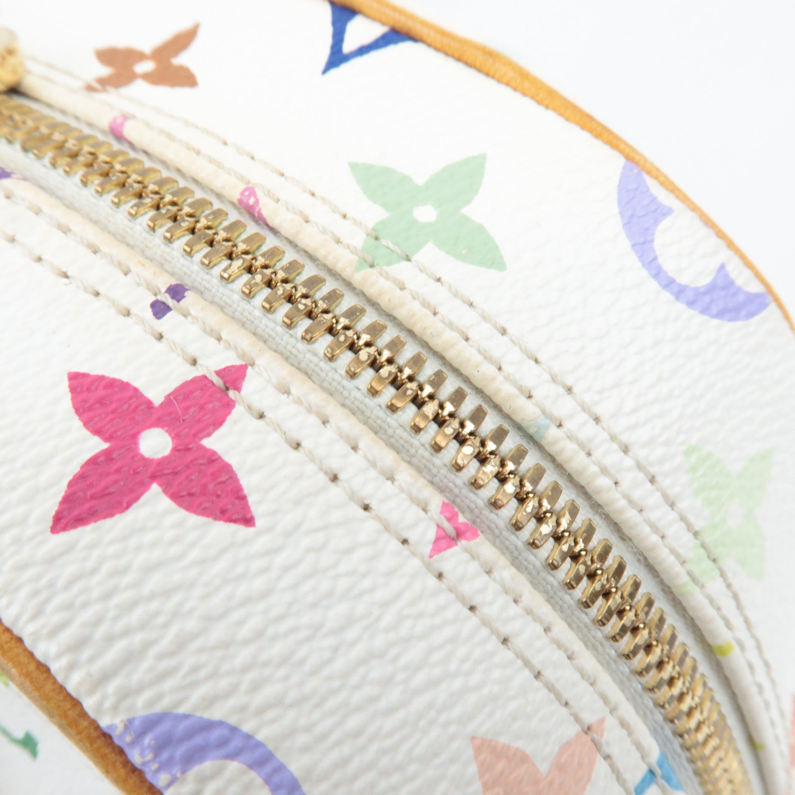 Louis Vuitton Monogram Multicolore Trouville Handbag Blanc M92663 SD0045