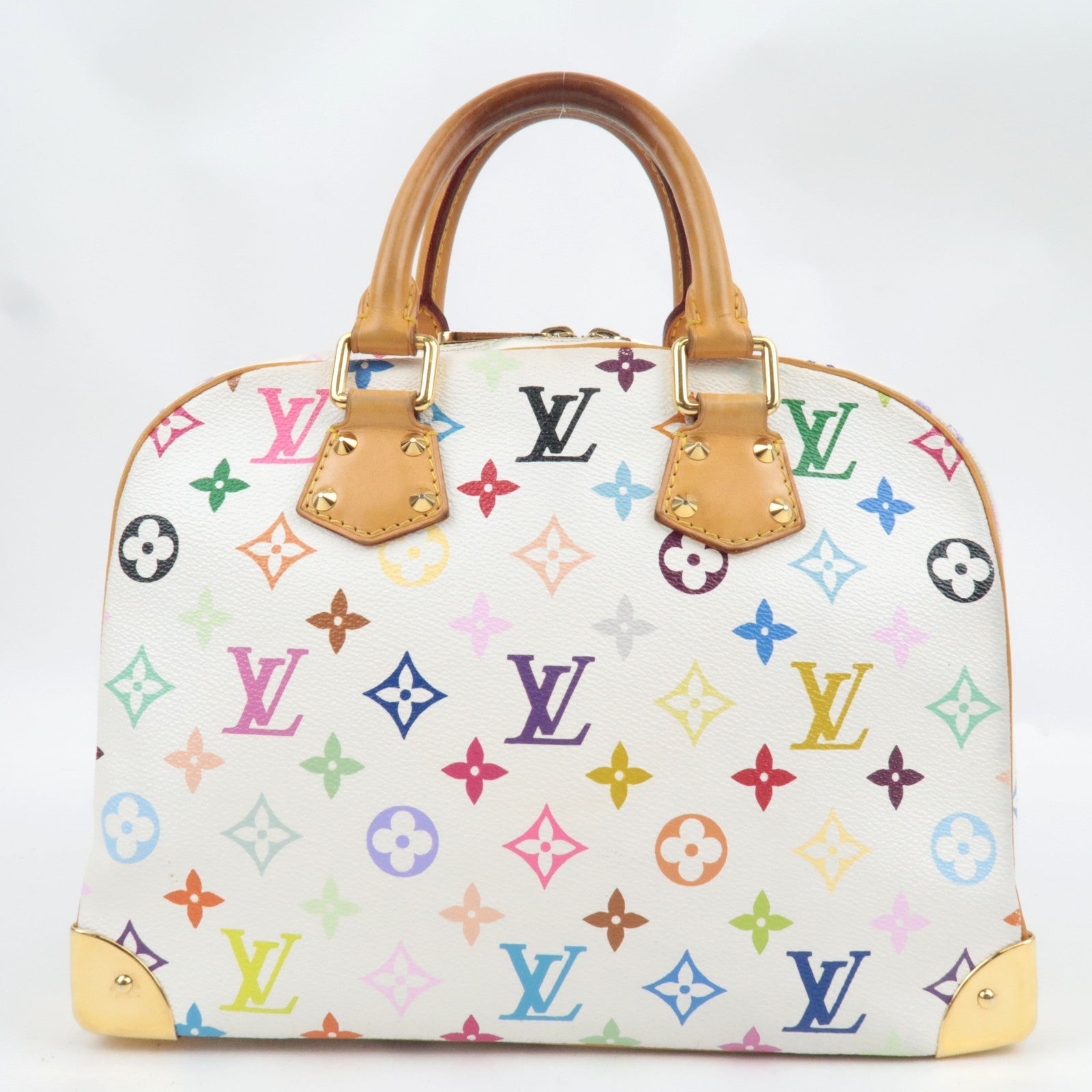 Louis Vuitton Monogram Multicolore Trouville Handbag Blanc M92663 SD0045