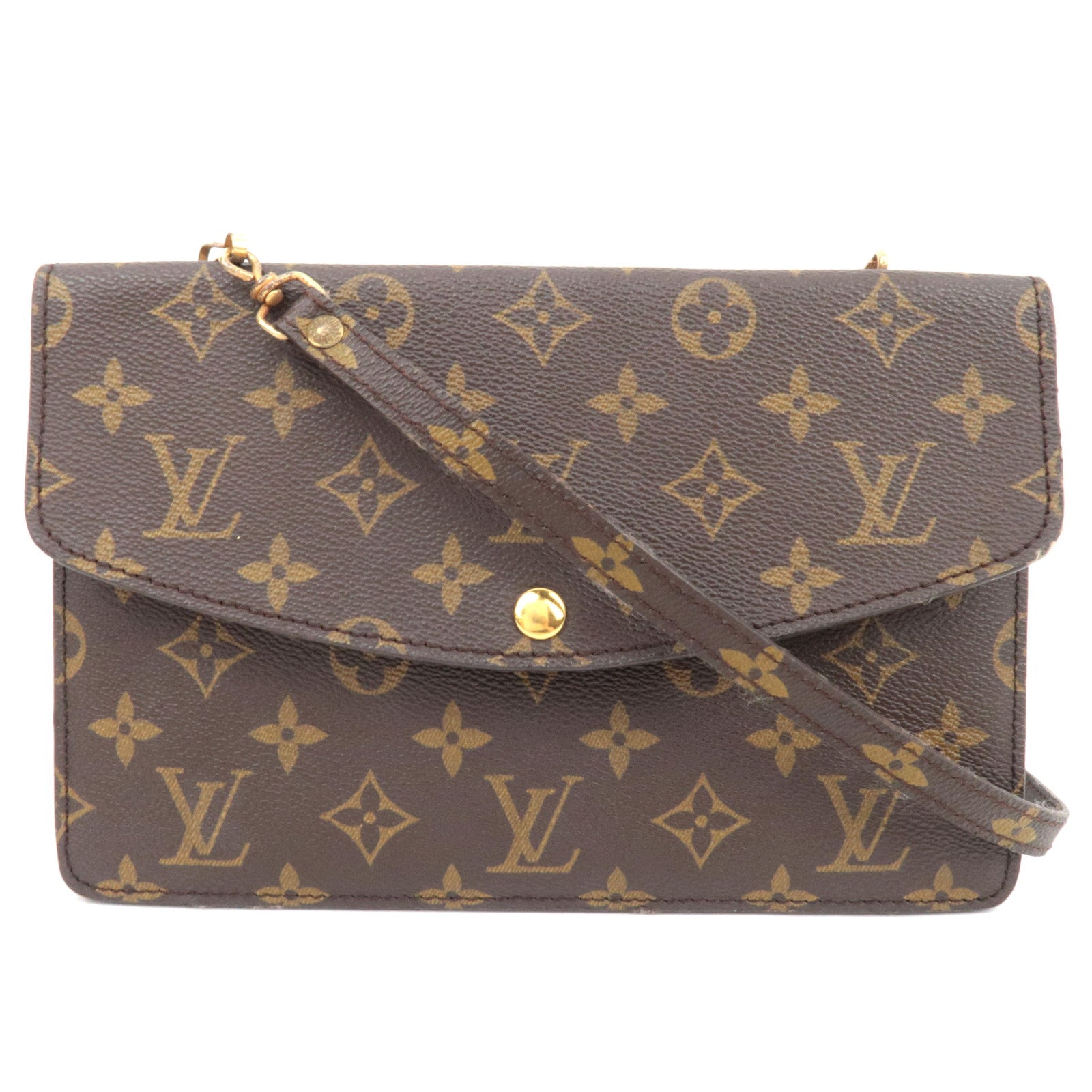 Louis Vuitton Monogram Double Rabbat Shoulder Bag M5181579026