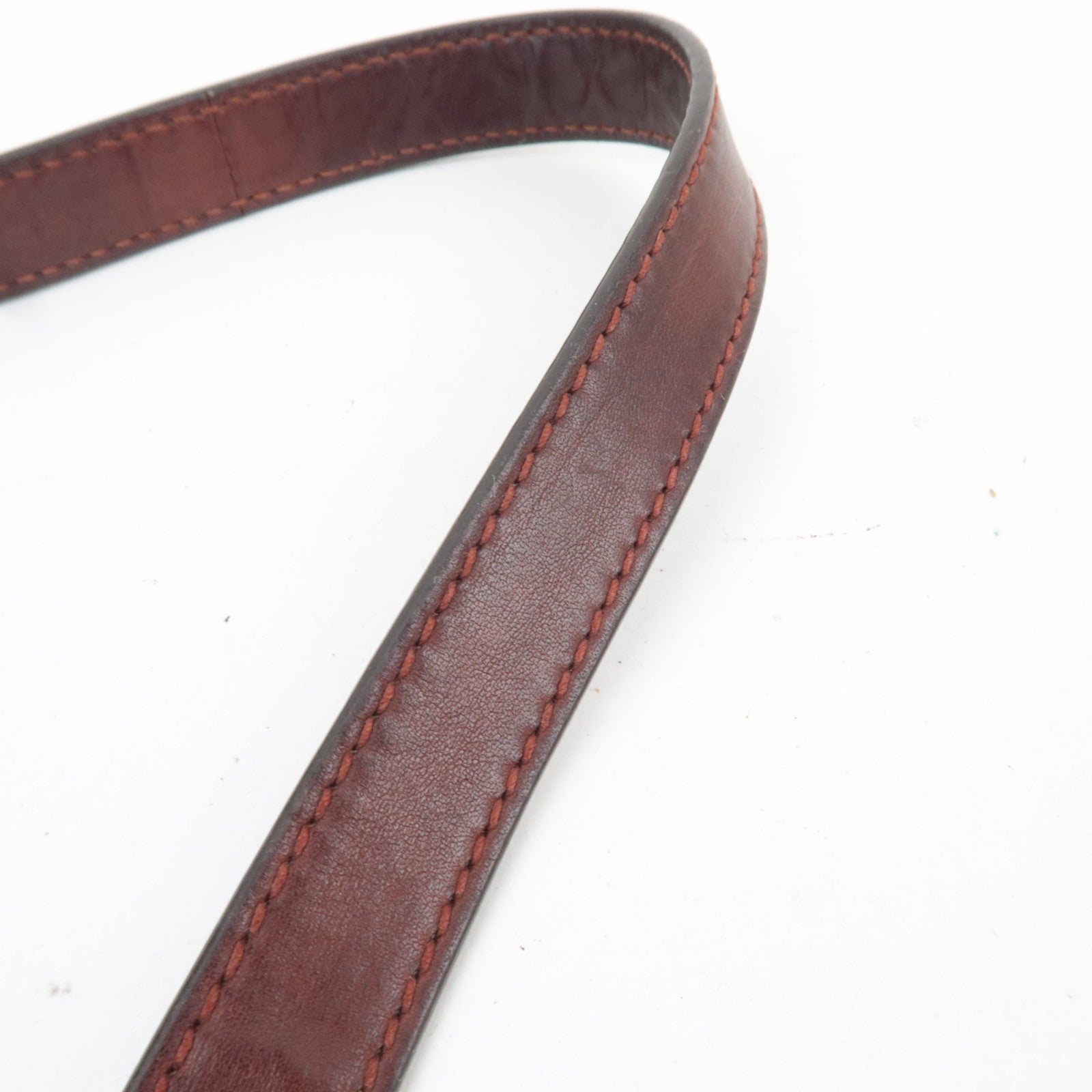 Saint Laurent Monogram Shoulder Bag PVC Leather Brown 667490