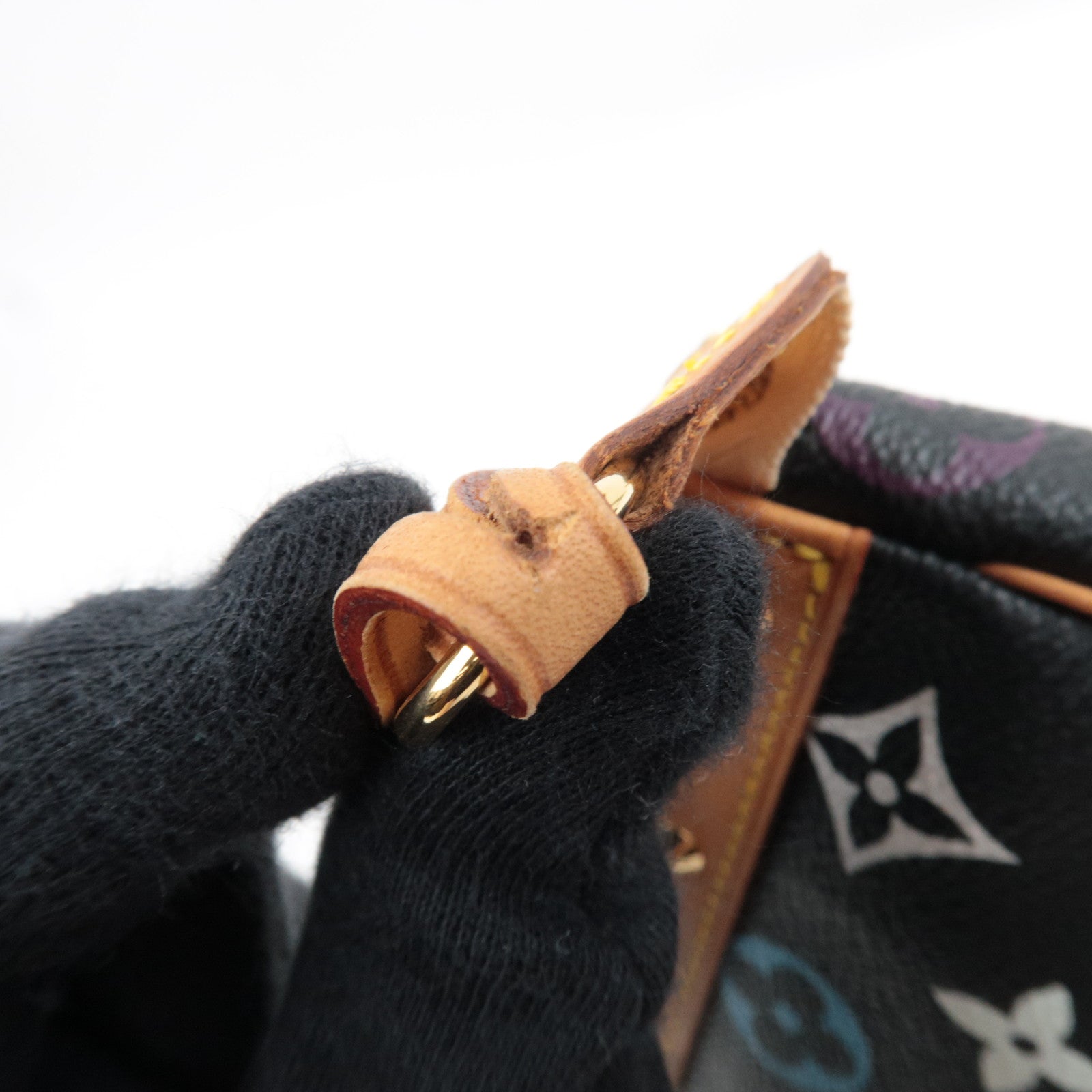 Louis Vuitton Monogram Multicolo Pochette Accessoires Handbag Noir M92648 SL1004