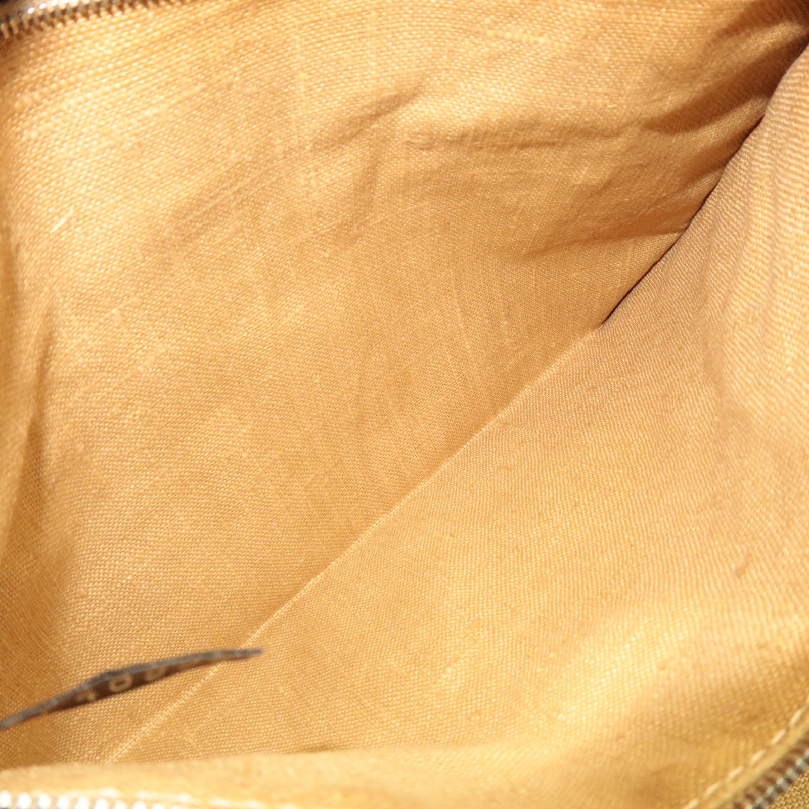 FENDI F Logo Tote Bag Nylon Leather Black