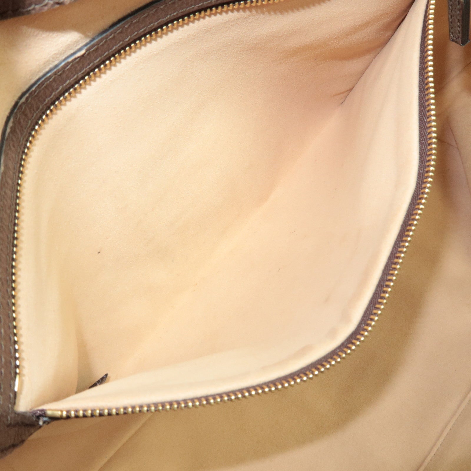 GUCCI Sherry Ophidia Medium Tote Bag GG Supreme Leather Beige Brown 631685