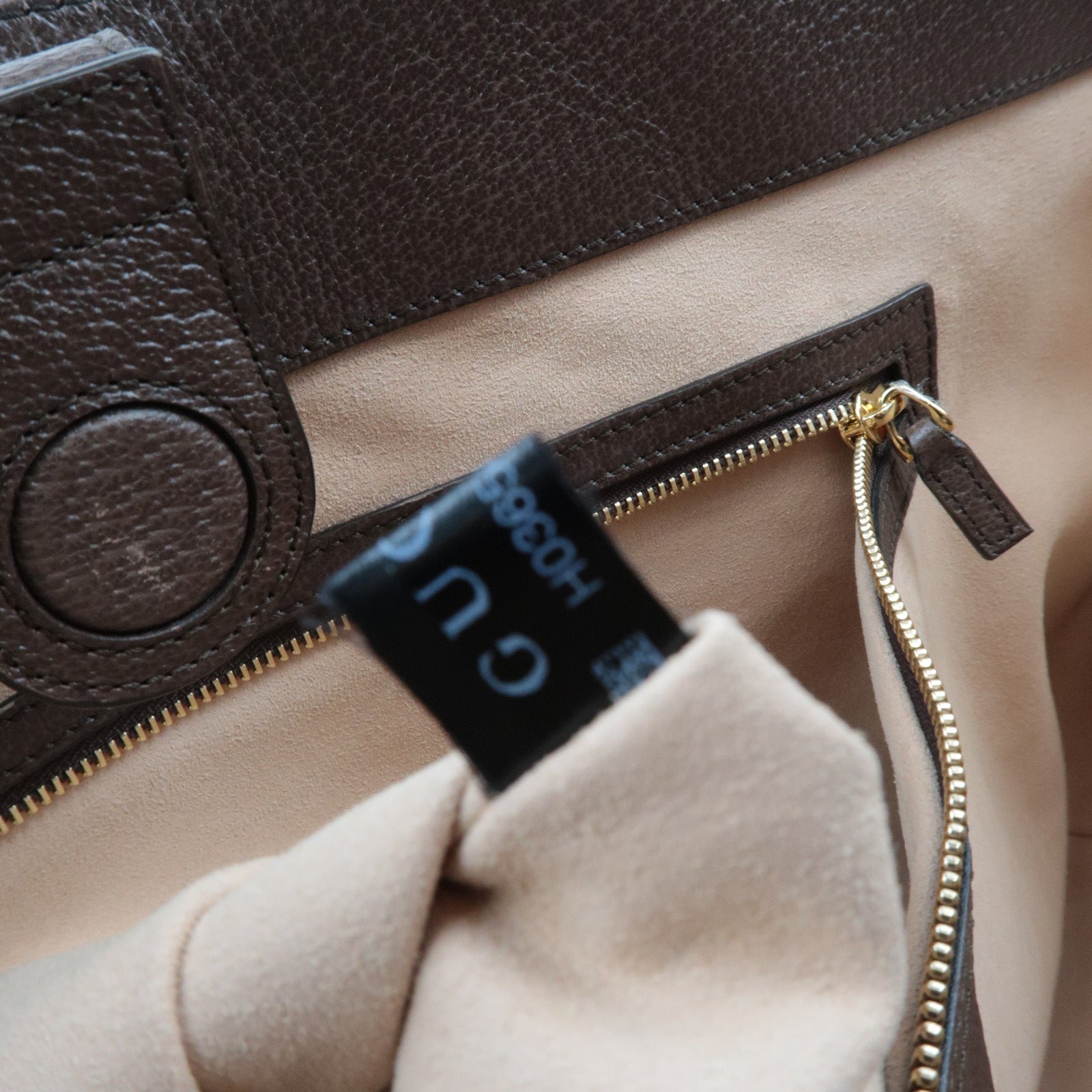 GUCCI Sherry Ophidia Medium Tote Bag GG Supreme Leather Beige Brown 631685