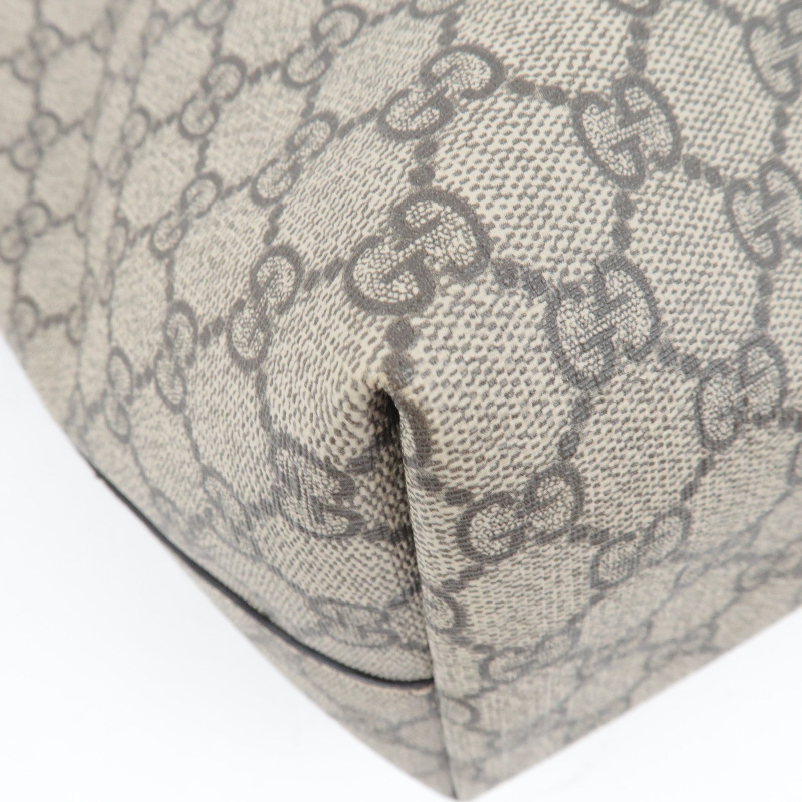 GUCCI Sherry Ophidia Medium Tote Bag GG Supreme Leather Beige Brown 631685