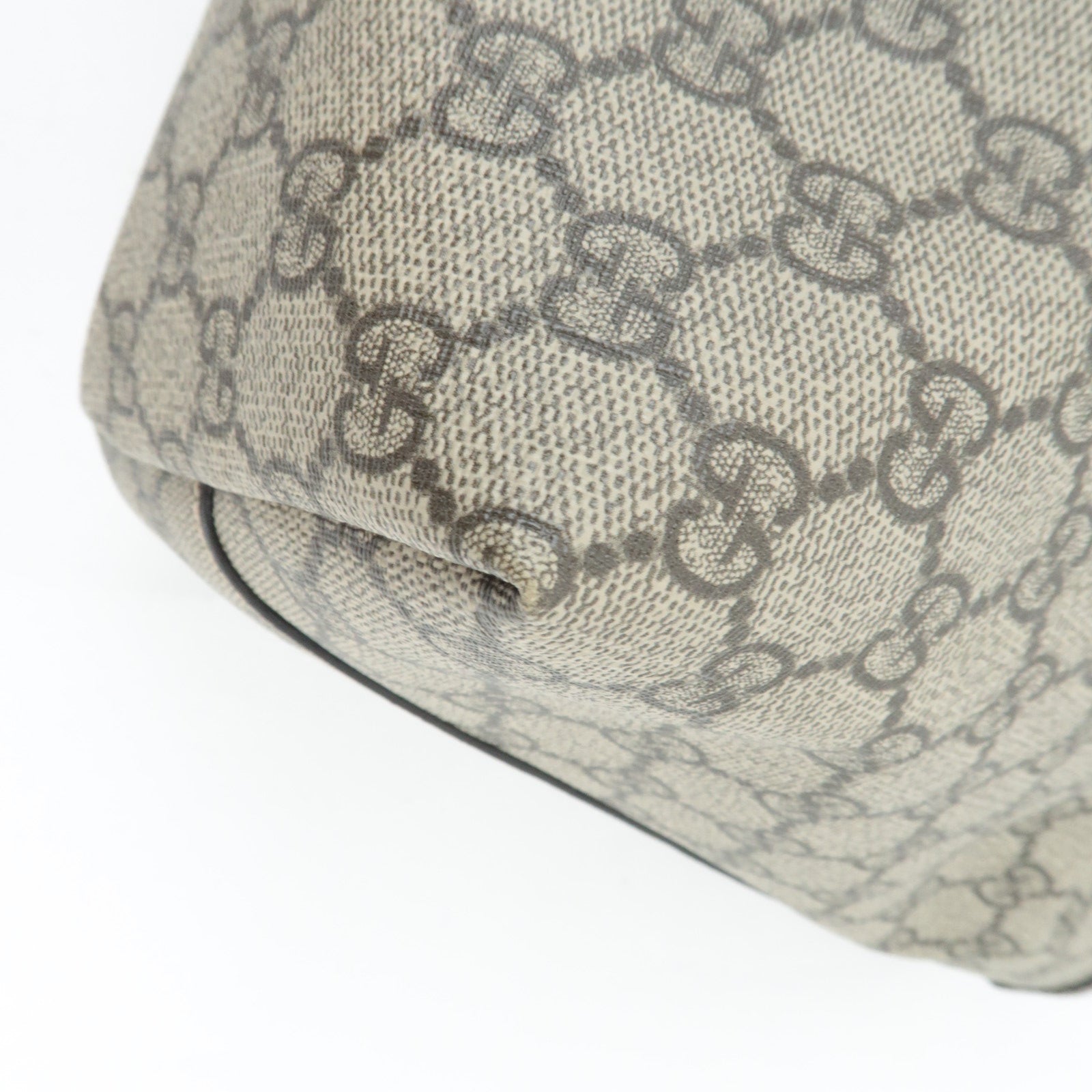 GUCCI Sherry Ophidia Medium Tote Bag GG Supreme Leather Beige Brown 631685