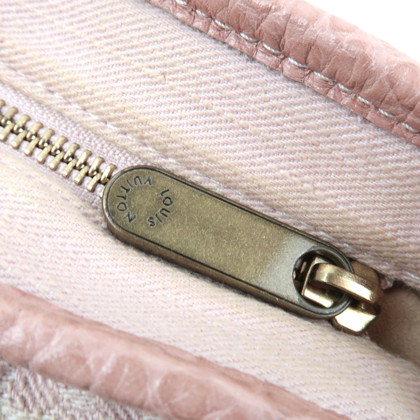 Louis Vuitton Monogram Denim Neo Cabby MM 2Way Handbag Rose M95836 TH0089 *Strap