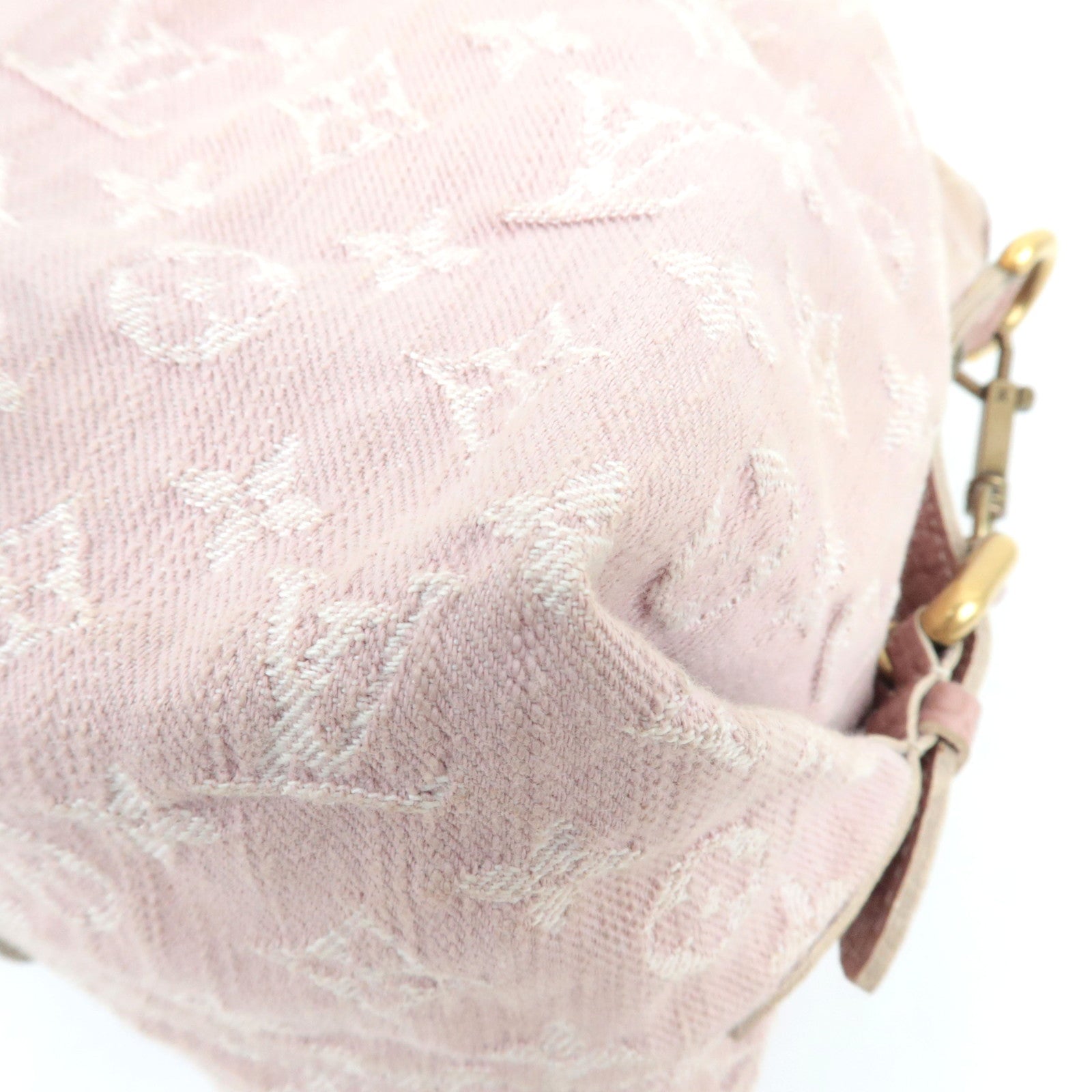Louis Vuitton Monogram Denim Neo Cabby MM 2Way Handbag Rose M95836 TH0089 *Strap