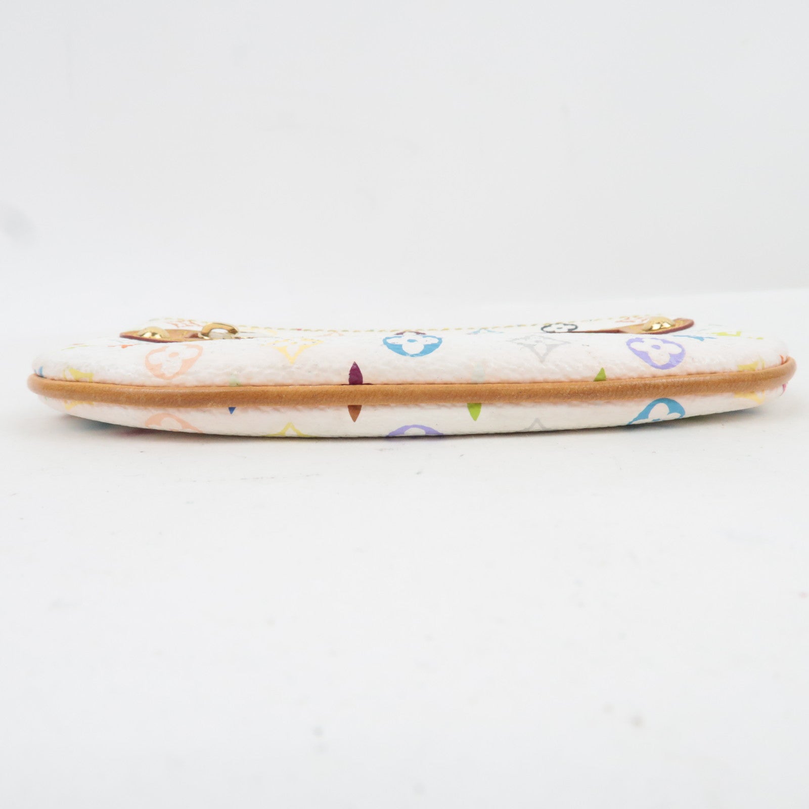 Louis Vuitton Monogram Multicolore Pochette MM MIni Pouch Blanc M60028 MI0076