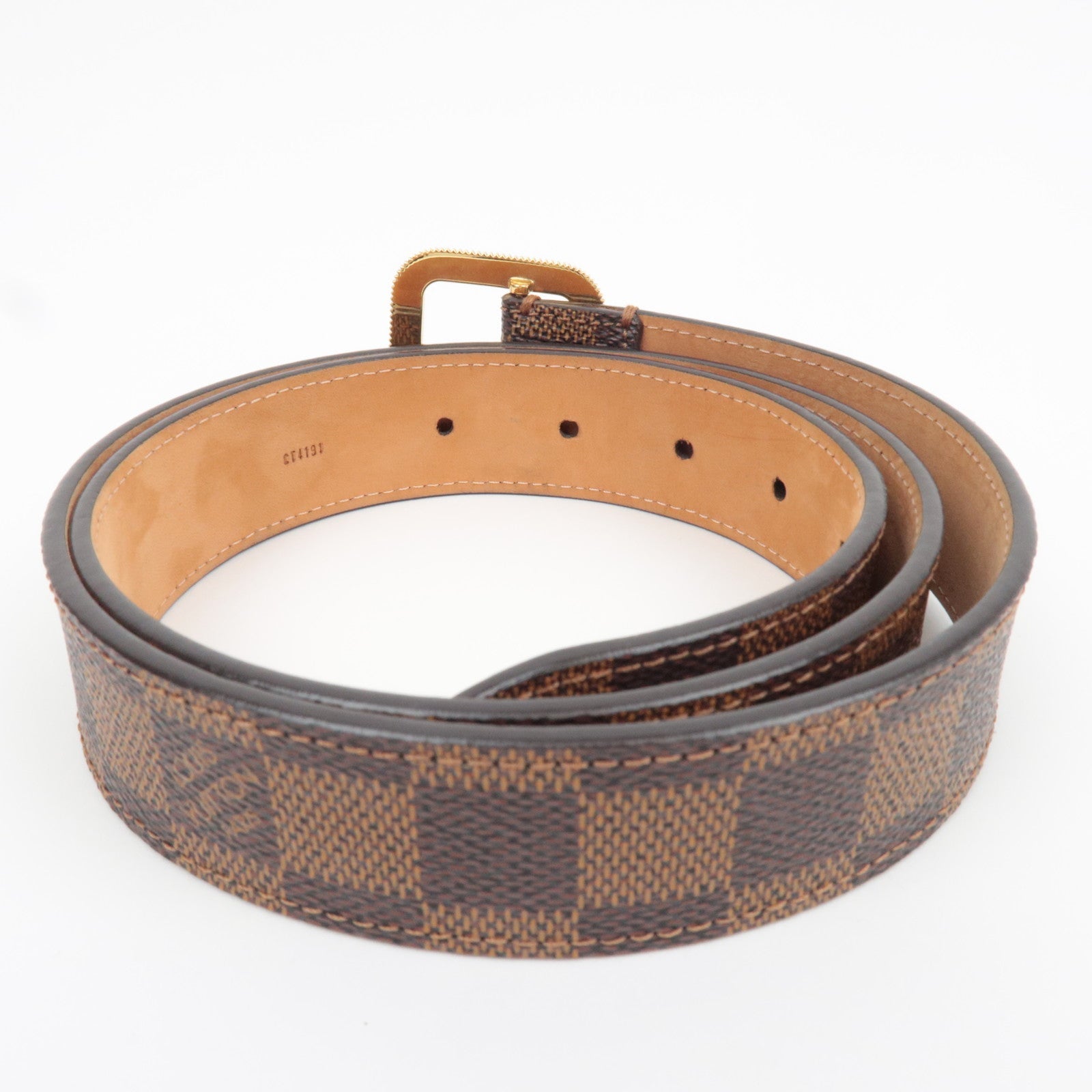 Louis Vuitton Damier Ceinture Tresor Belt 85/34 M9729 CT4191