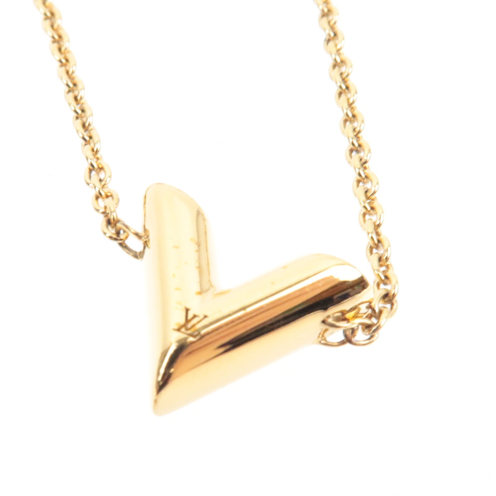 Louis Vuitton Essential V Bracelet Metal Gold M61084 OB0271 *Box, Dust bag