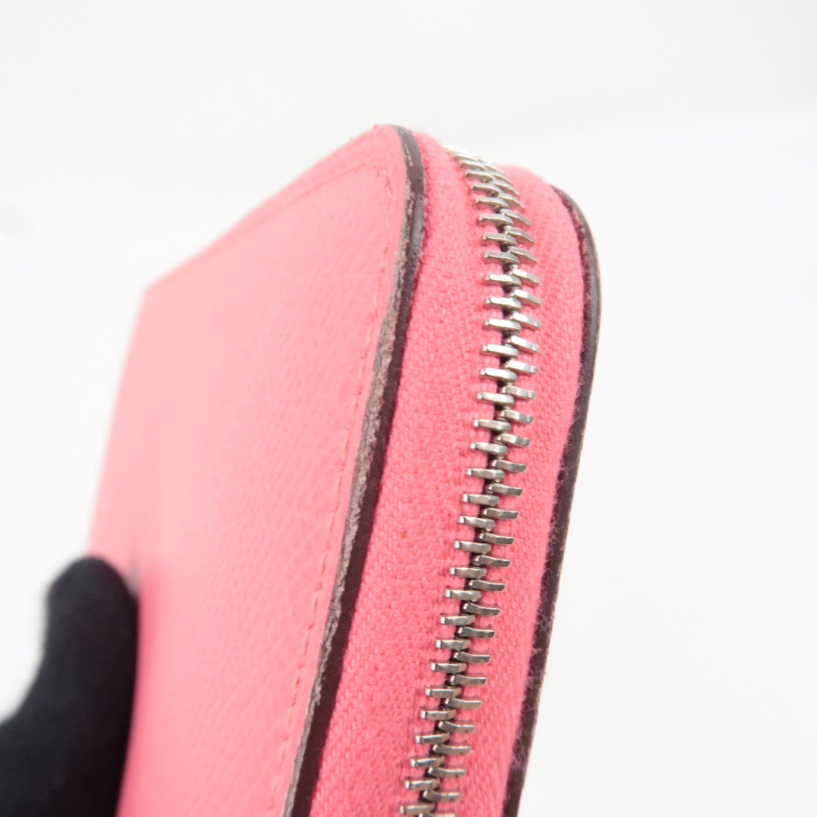 HERMES Azap Silkin Long Wallet X Mark (2016) Veau Epsom Rose Azalea *Box