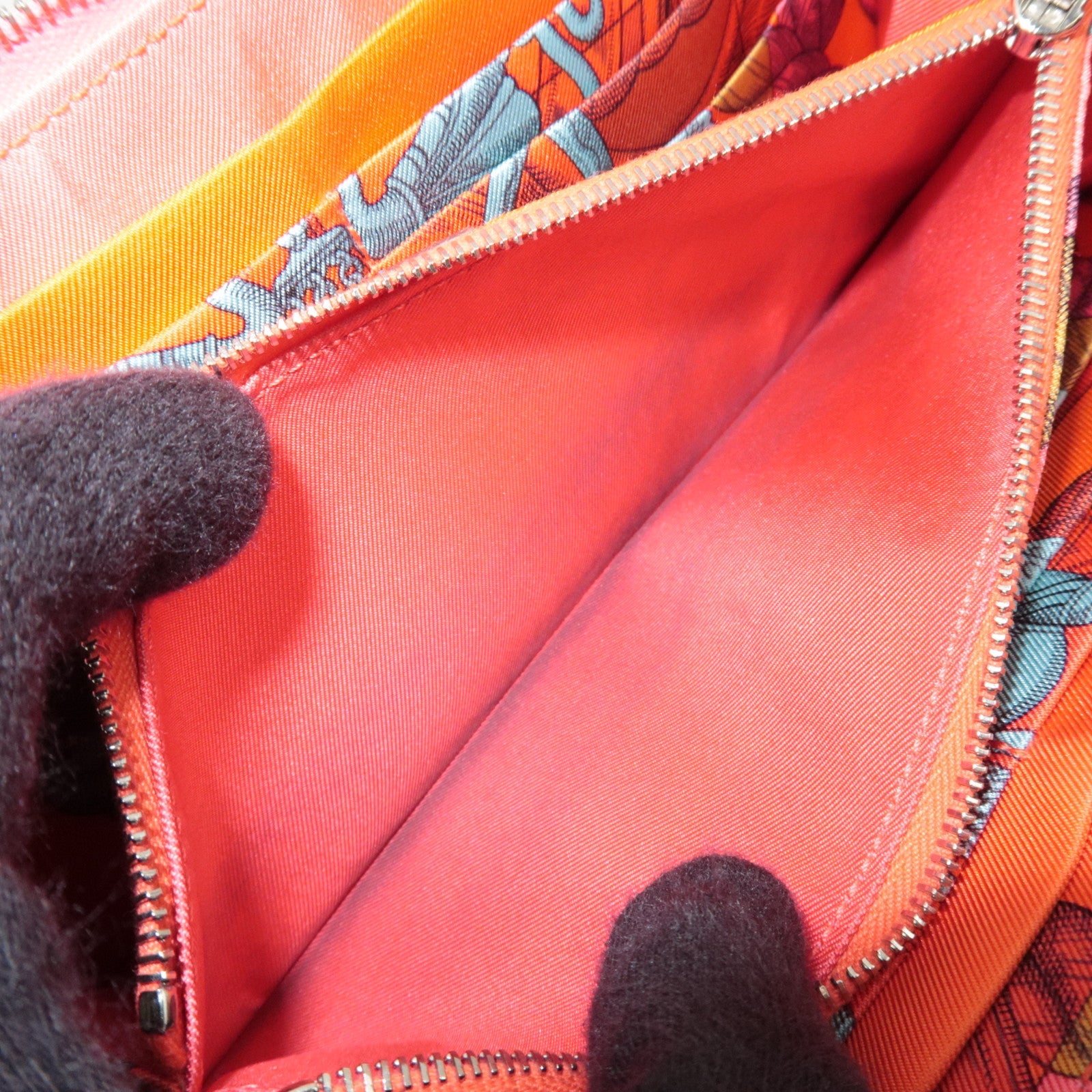 HERMES Azap Silkin Long Wallet X Mark (2016) Veau Epsom Rose Azalea *Box