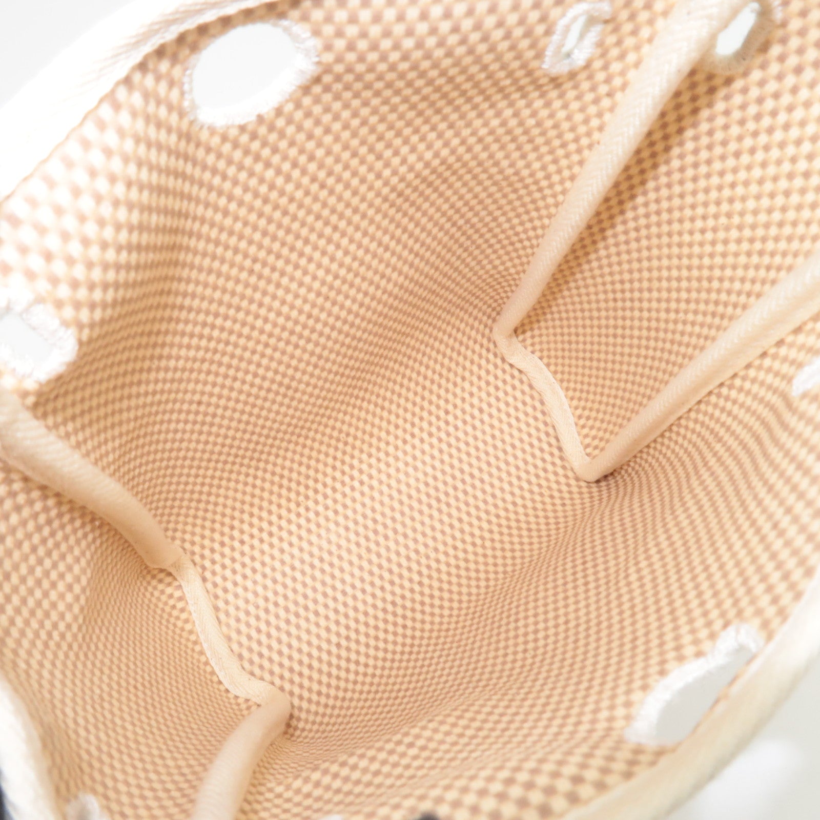 HERMES Her Bag TPM Shoulder Bag □H Stamp (2004) Toile Officier Leather Black Beige *Dust bag, Spare bag