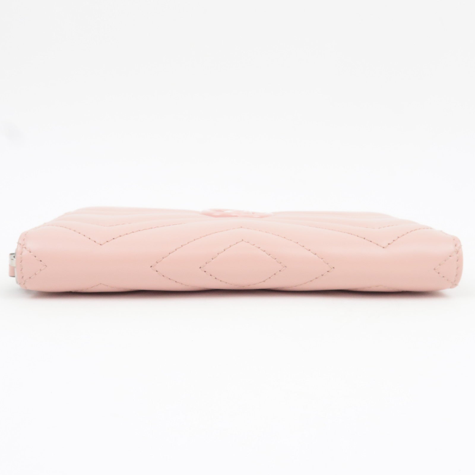 GUCCI GG Marmont Round Zip Long Wallet Leather Pink 443123 *Box, Dust bag