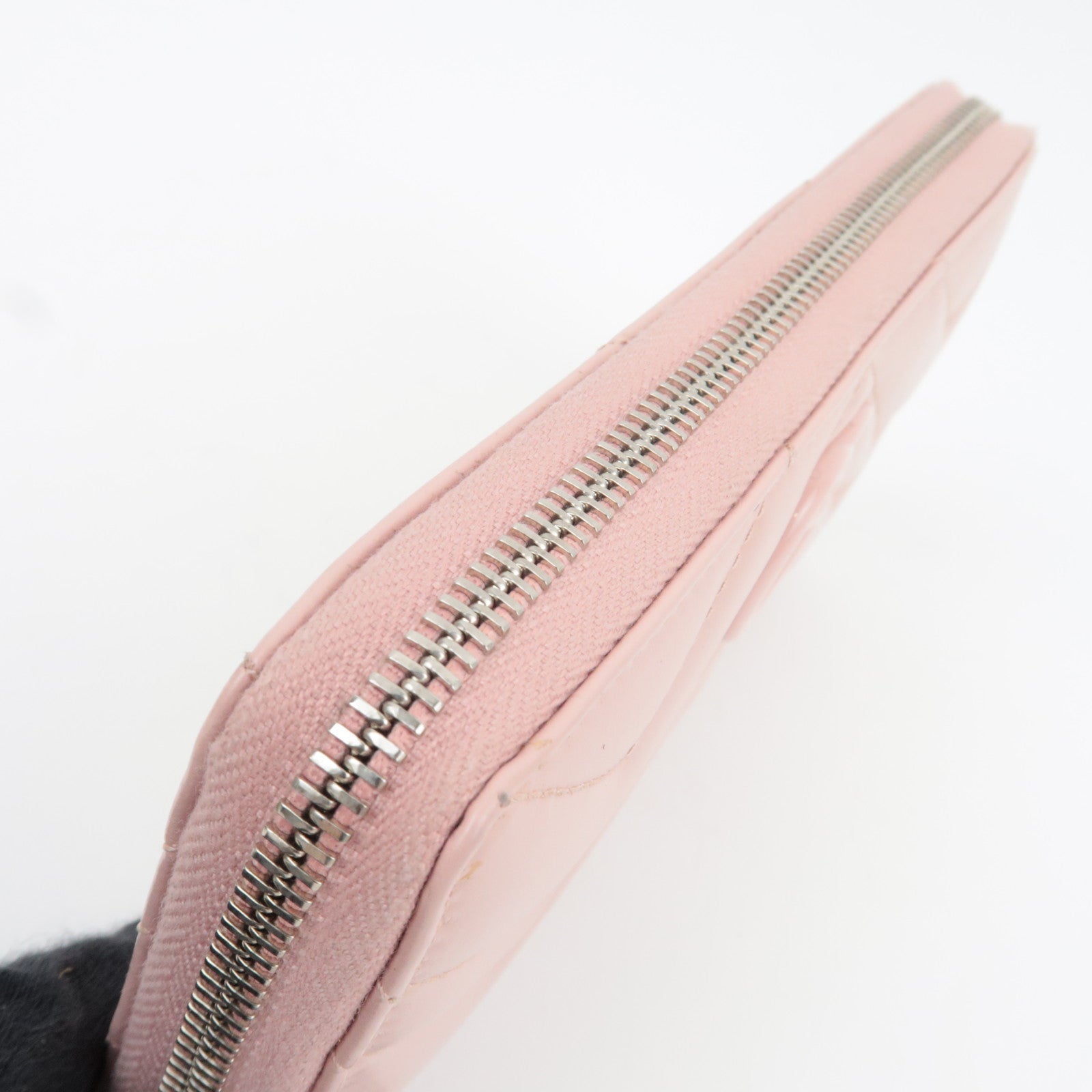 GUCCI GG Marmont Round Zip Long Wallet Leather Pink 443123 *Box, Dust bag