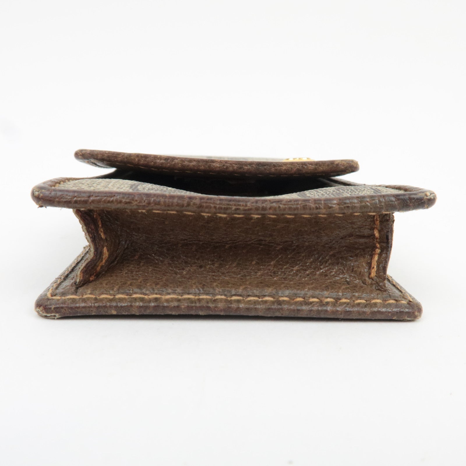 GUCCI Mini Pouch Cigarette Case GG Plus Leather Beige Brown 904.03.716