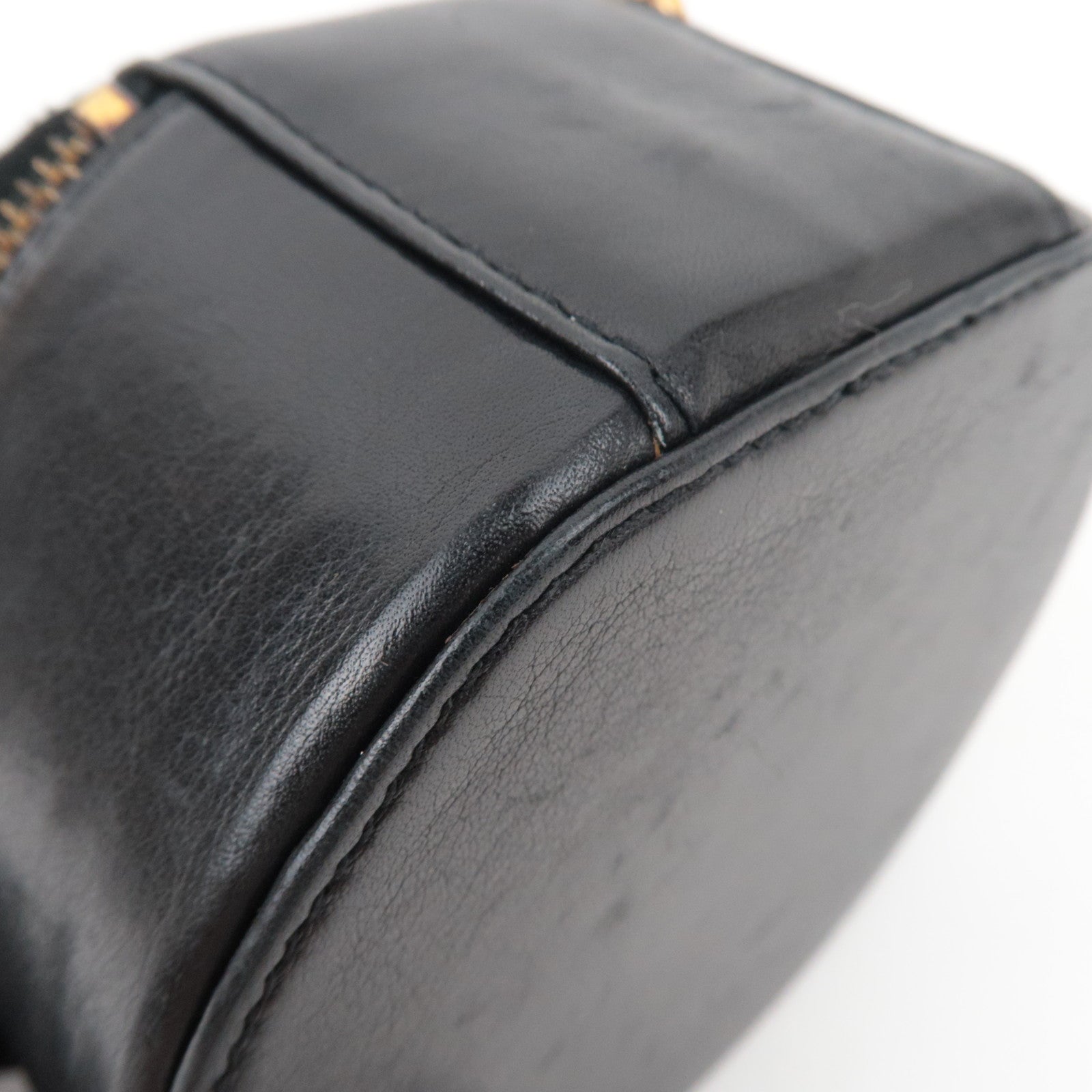 CHANEL Cocomark Jewelry Case Lambskin Black Gold HDW 2982376 *Cushion, Ring holder