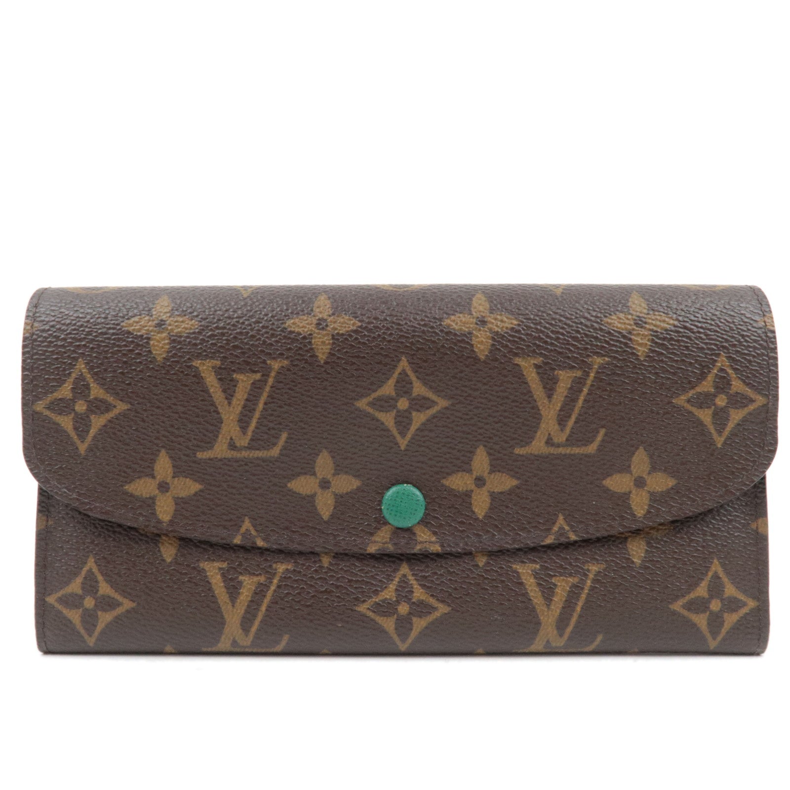 Louis Vuitton Monogram Portefeuille Emily Long Wallet Vert M60137 CA4089 *Box, Dust bag79296