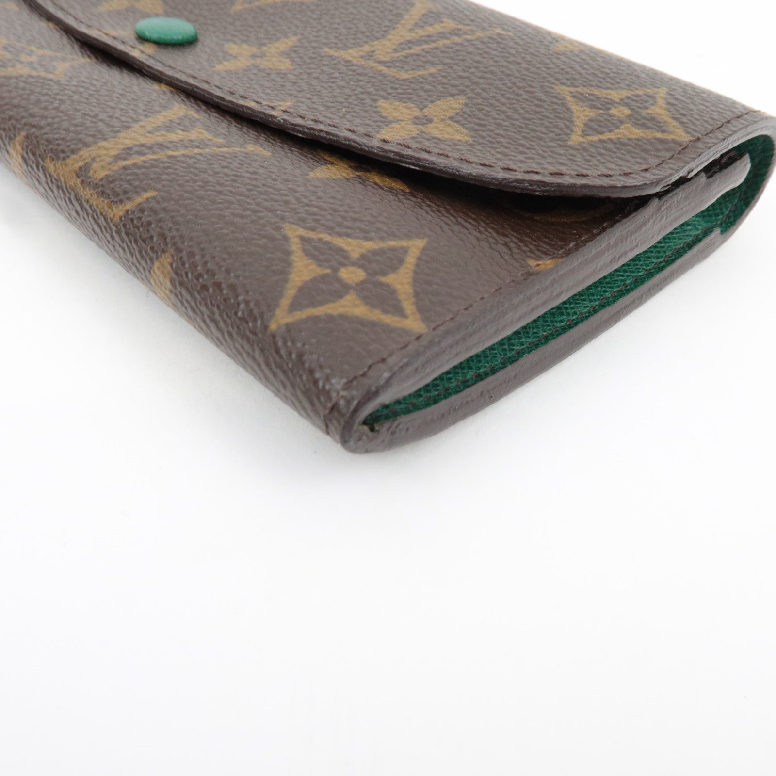 Louis Vuitton Monogram Portefeuille Emily Long Wallet Vert M60137 CA4089 *Box, Dust bag