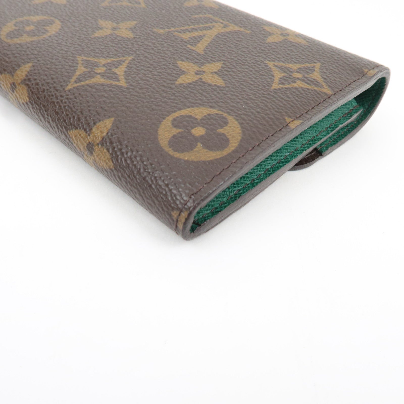 Louis Vuitton Monogram Portefeuille Emily Long Wallet Vert M60137 CA4089 *Box, Dust bag