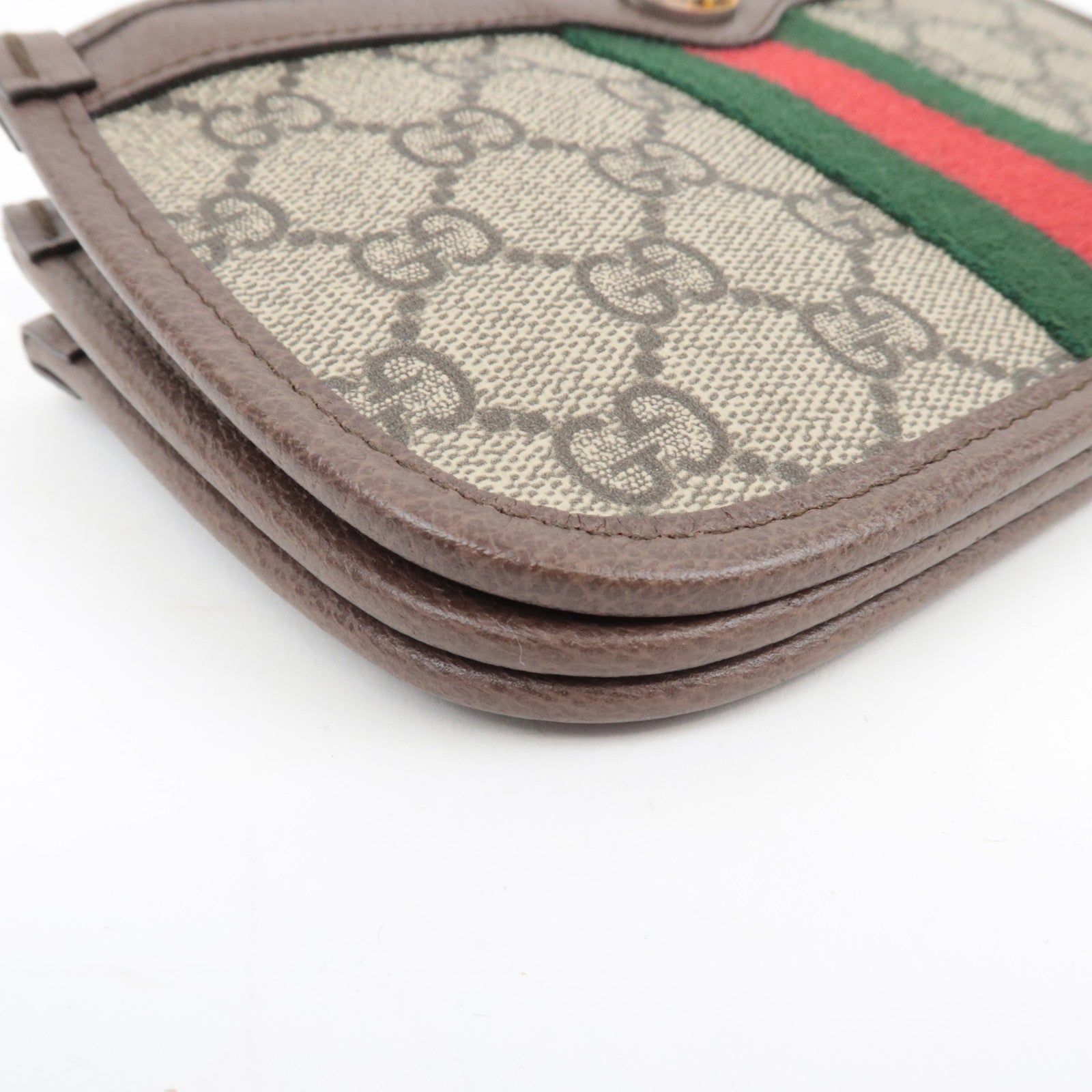 GUCCI Sherry Ophidia Shoulder Bag GG Supreme Leather Beige Brown 625753  *Dust bag