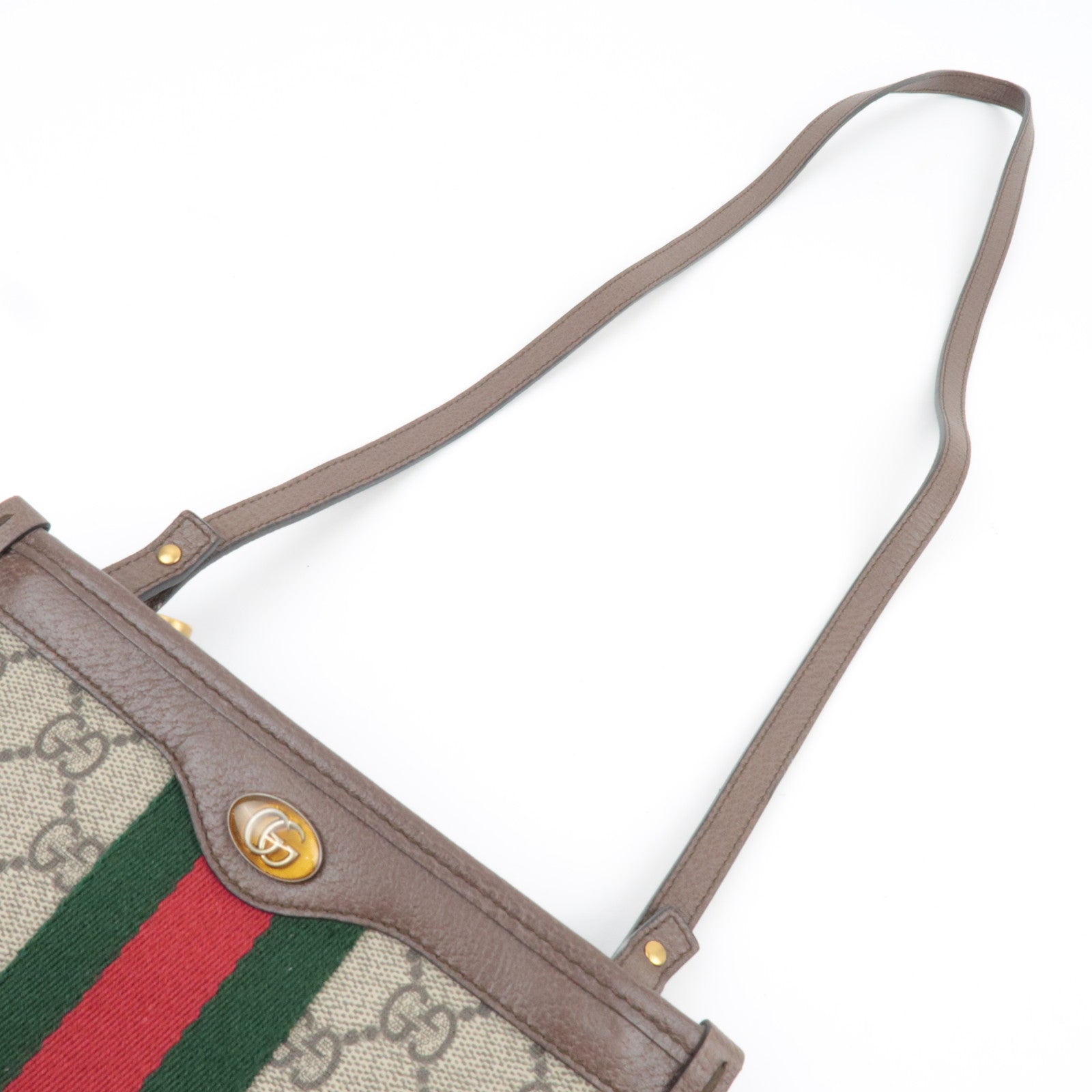GUCCI Sherry Ophidia Shoulder Bag GG Supreme Leather Beige Brown 625753  *Dust bag