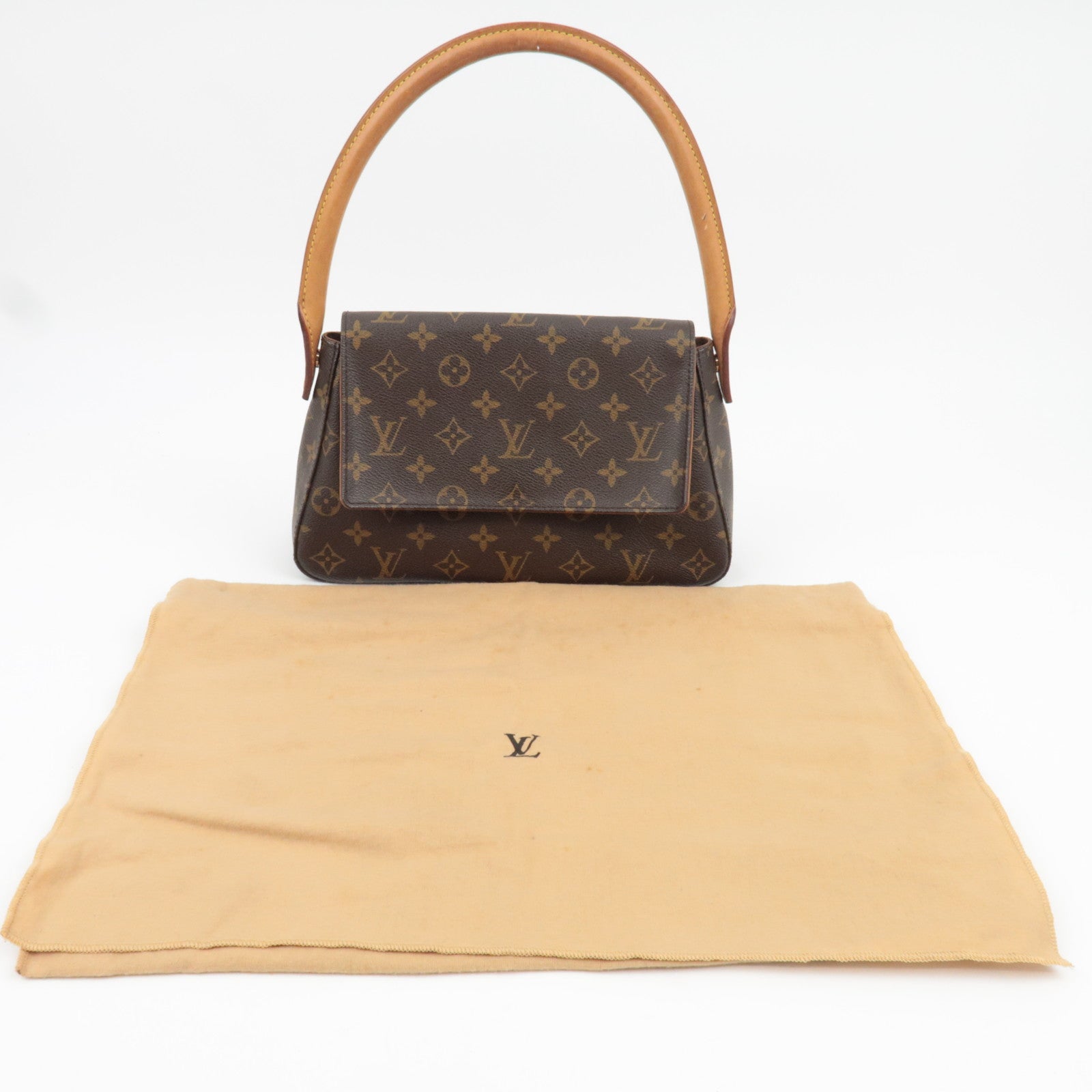 Louis Vuitton Monogram Mini Looping Shoulder Bag  M51147 MI1021 *Dust bag