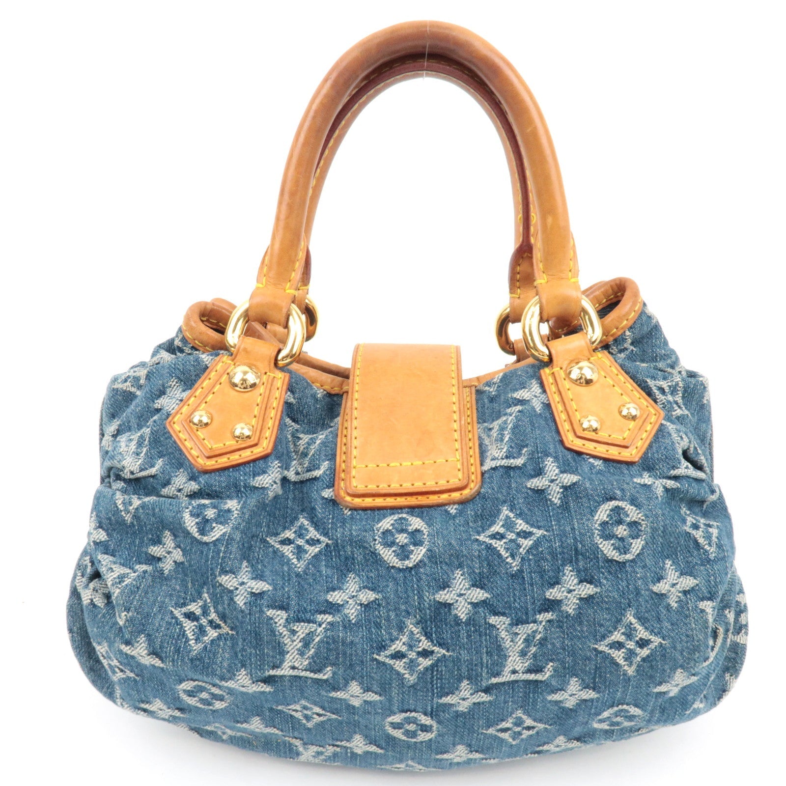 Louis Vuitton Monogram Denim Pleaty Handbag M95020 VI0085