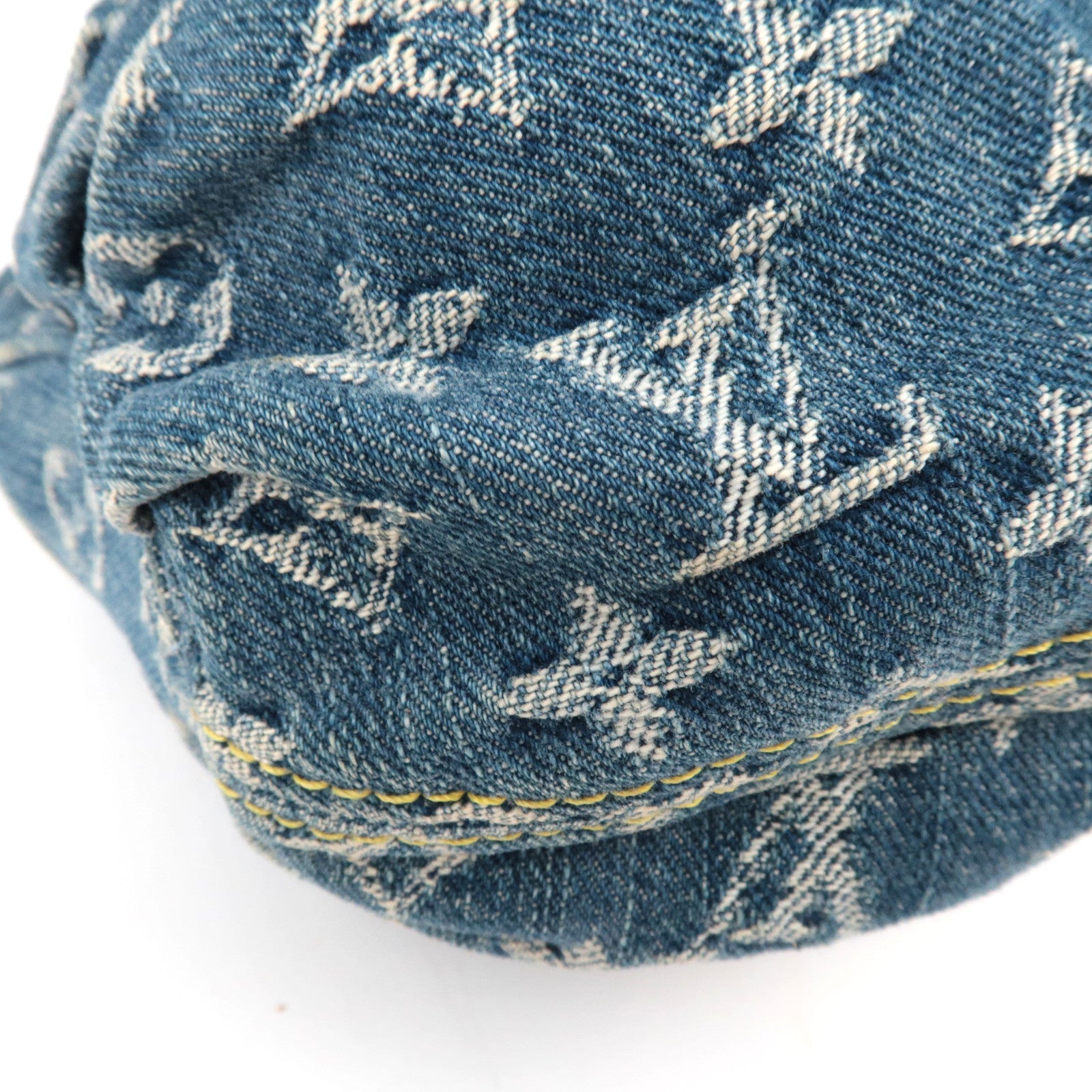 Louis Vuitton Monogram Denim Pleaty Handbag M95020 VI0085