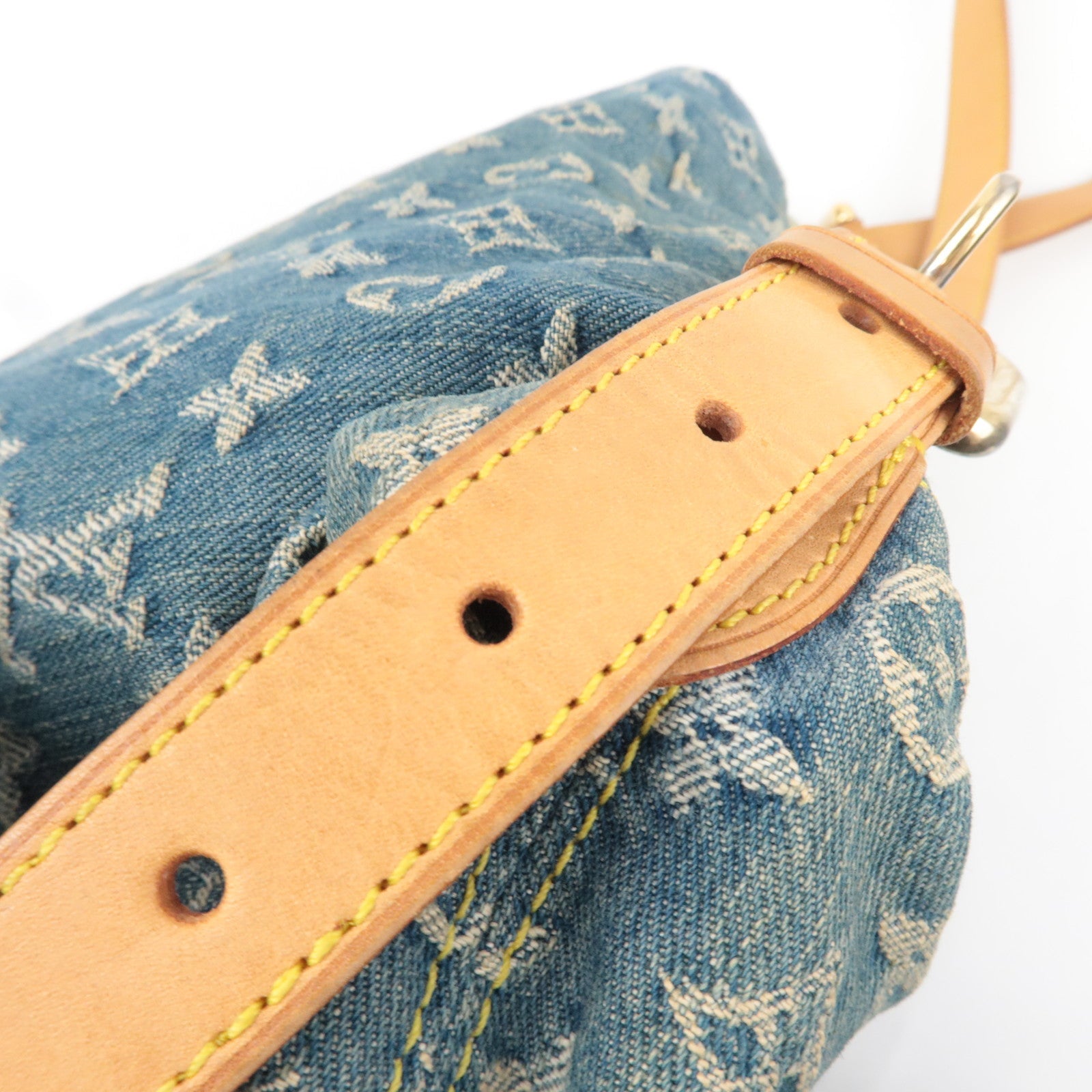 Louis Vuitton Monogram Denim Baggy GM Shoulder Bag M95048 SR1015 *Long strap, Dust bag