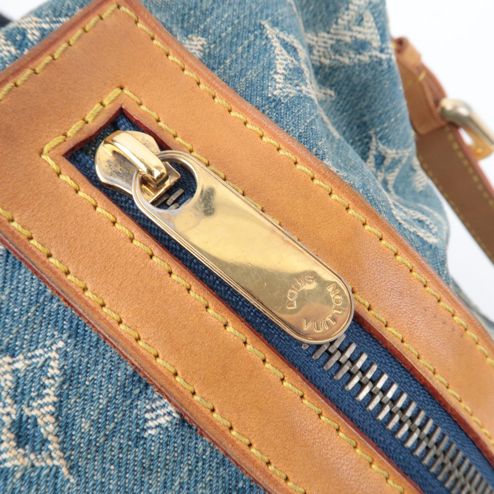 Louis Vuitton Monogram Denim Baggy GM Shoulder Bag M95048 SR1015 *Long strap, Dust bag