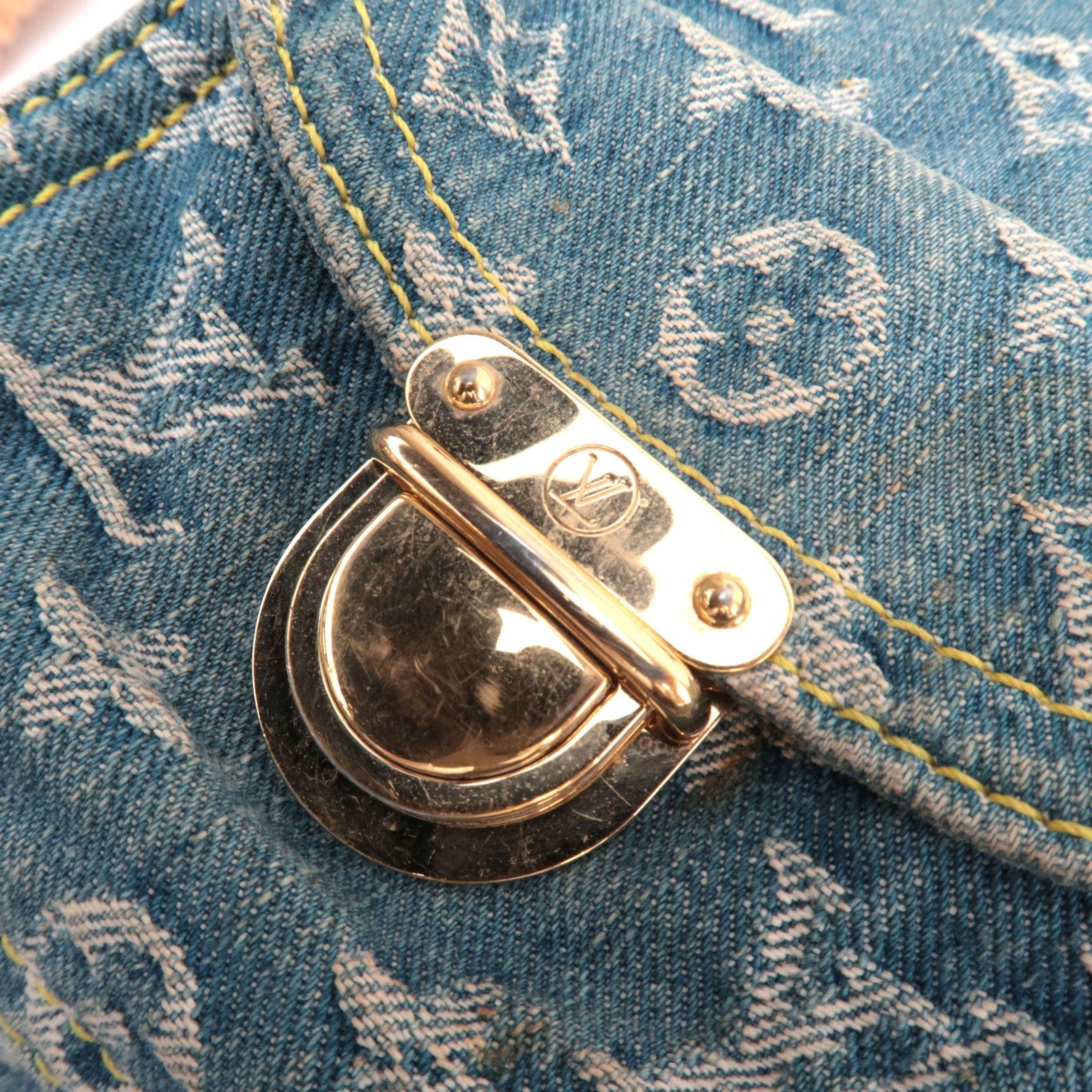 Louis Vuitton Monogram Denim Baggy GM Shoulder Bag M95048 SR1015 *Long strap, Dust bag