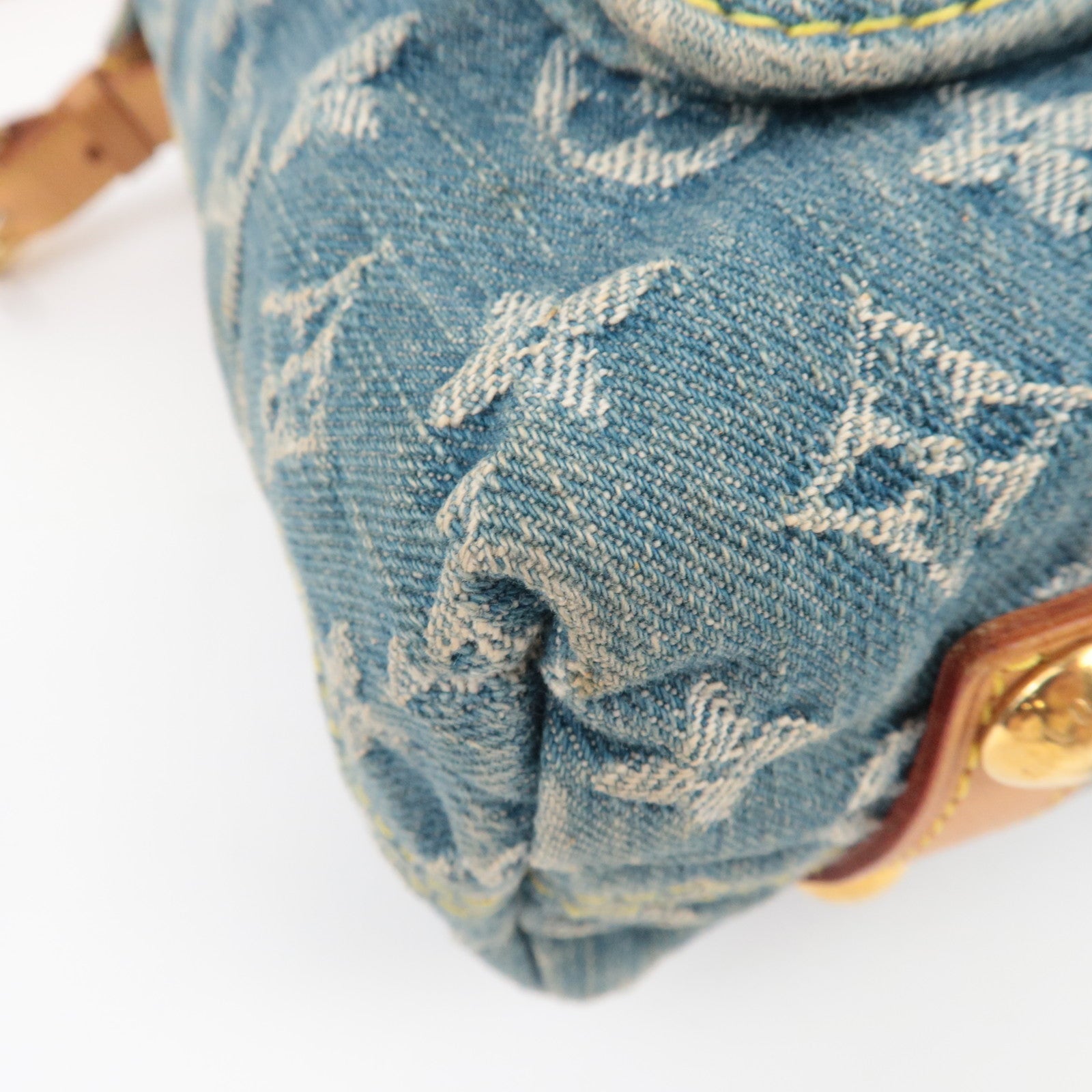 Louis Vuitton Monogram Denim Baggy GM Shoulder Bag M95048 SR1015 *Long strap, Dust bag