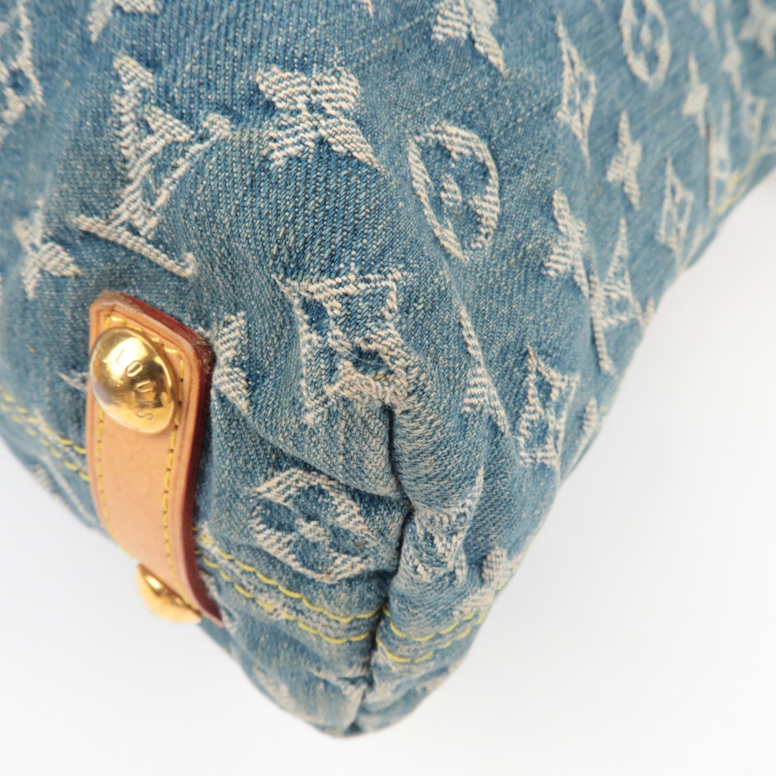 Louis Vuitton Monogram Denim Baggy GM Shoulder Bag M95048 SR1015 *Long strap, Dust bag