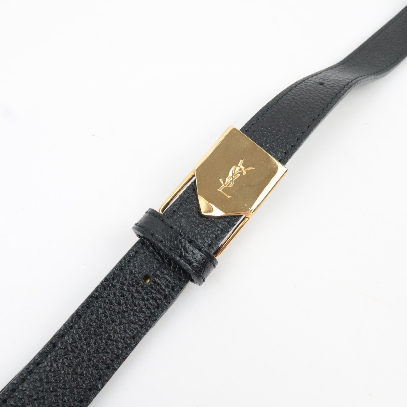 Saint Laurent YSL Shoulder Bag Leather Black