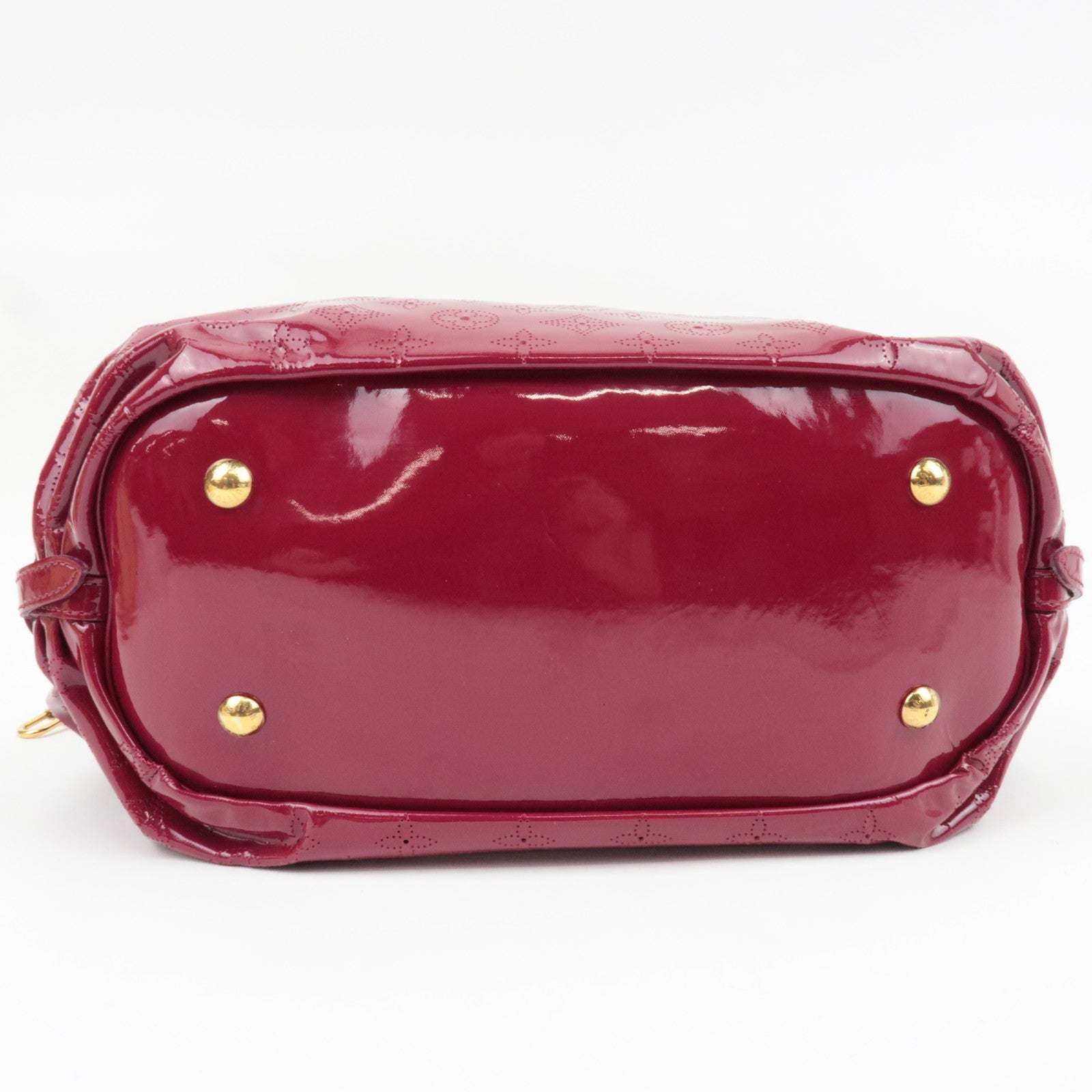 Louis Vuitton Monogram Mahina Surya L Handbag Patent Leather Cerise M95880 SP2009