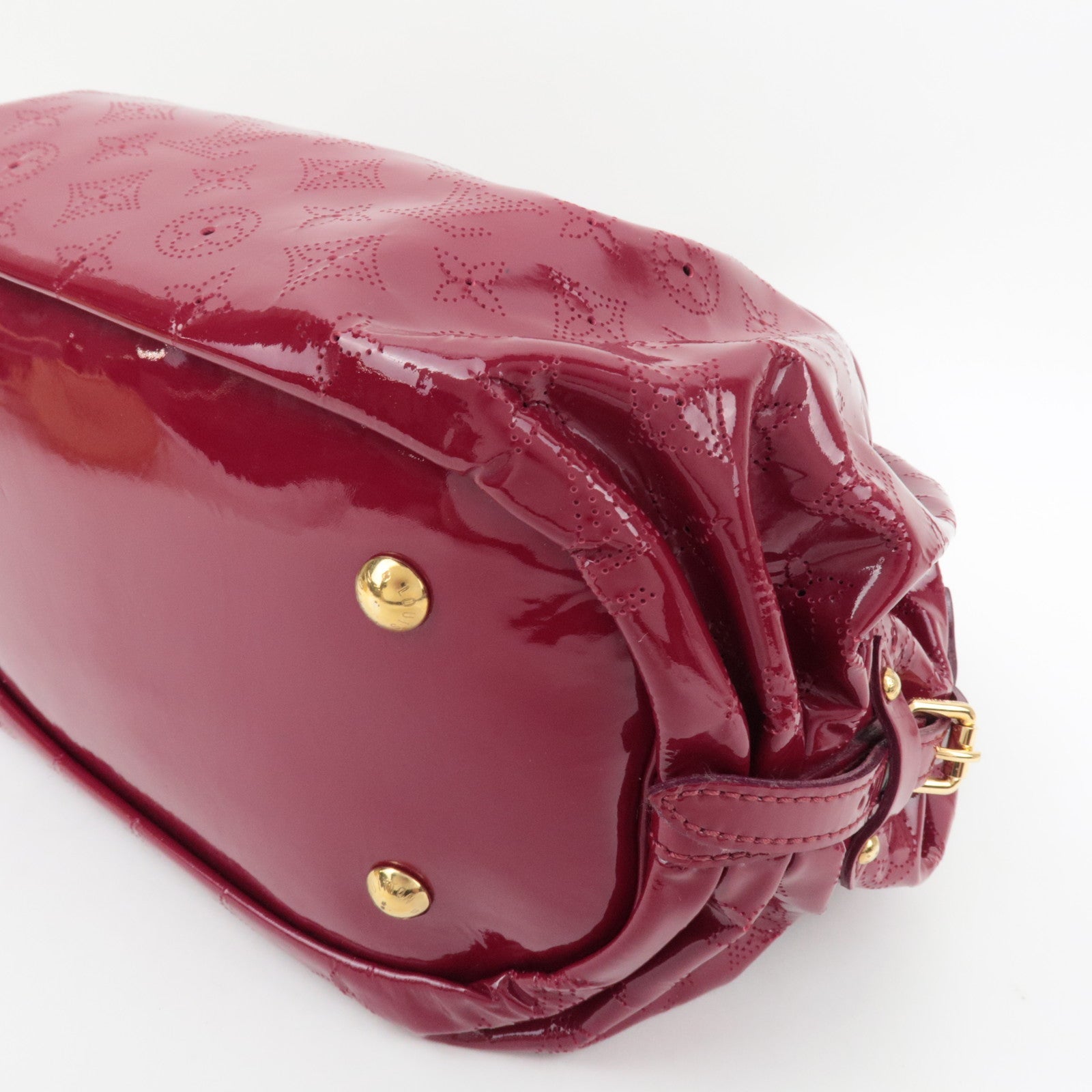 Louis Vuitton Monogram Mahina Surya L Handbag Patent Leather Cerise M95880 SP2009