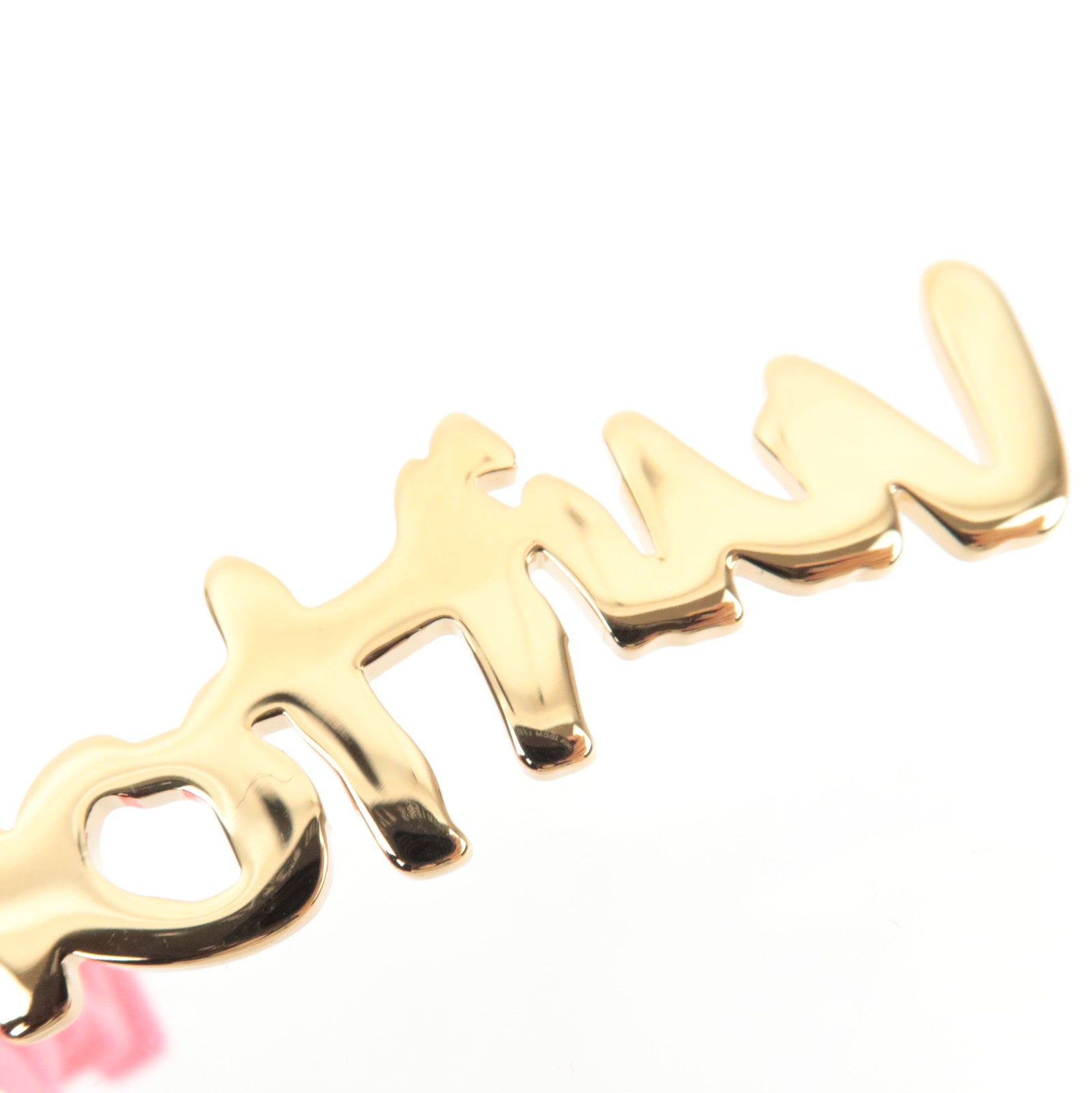 Louis Vuitton Telephone Graffiti Phone Strap Metal Plastic Gold Pink M65767 *Dust bag