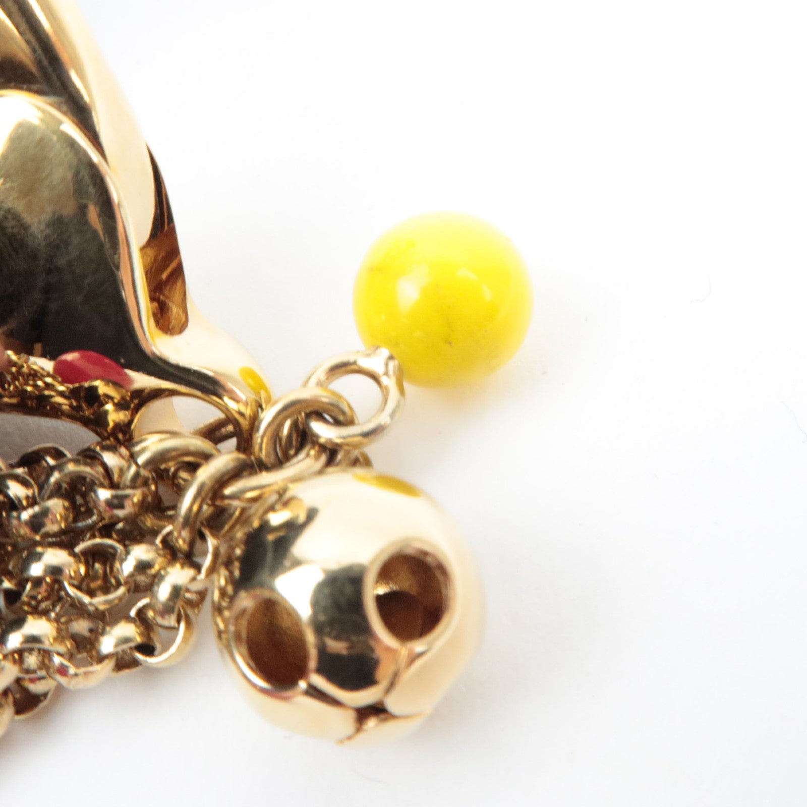 Louis Vuitton Porte Cles Grelot Bag Charm Metal Gold M62227 *Dust bag