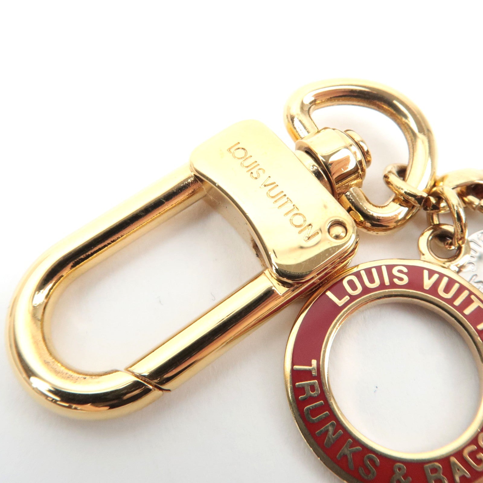 Louis Vuitton Porte Cles Chaine T&B Bag Charm Metal Gold M60071 *Dust bag