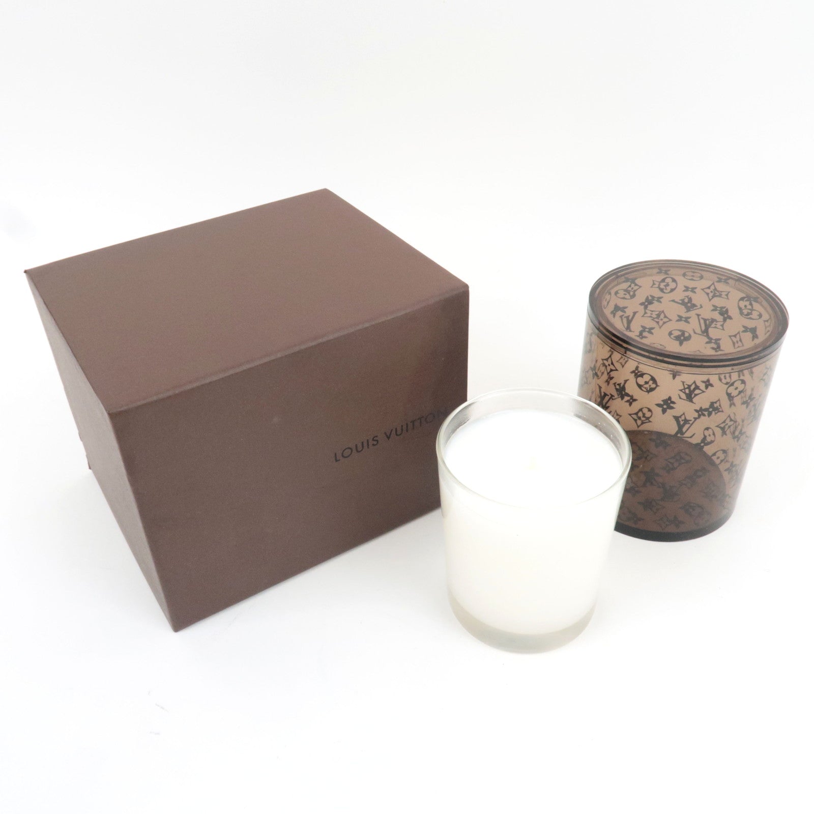 Louis Vuitton Aromatherapy Candle Le Jardin De Lois Novelty Brown M99453 *Box