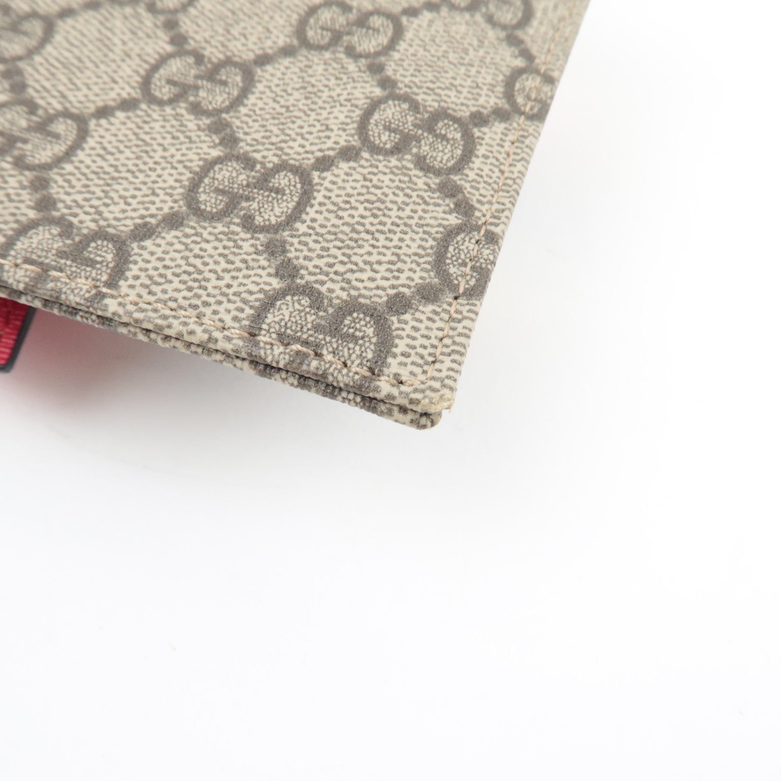 GUCCI Children's Bow Pouch GG Supreme Leather Beige Multicolor 457233