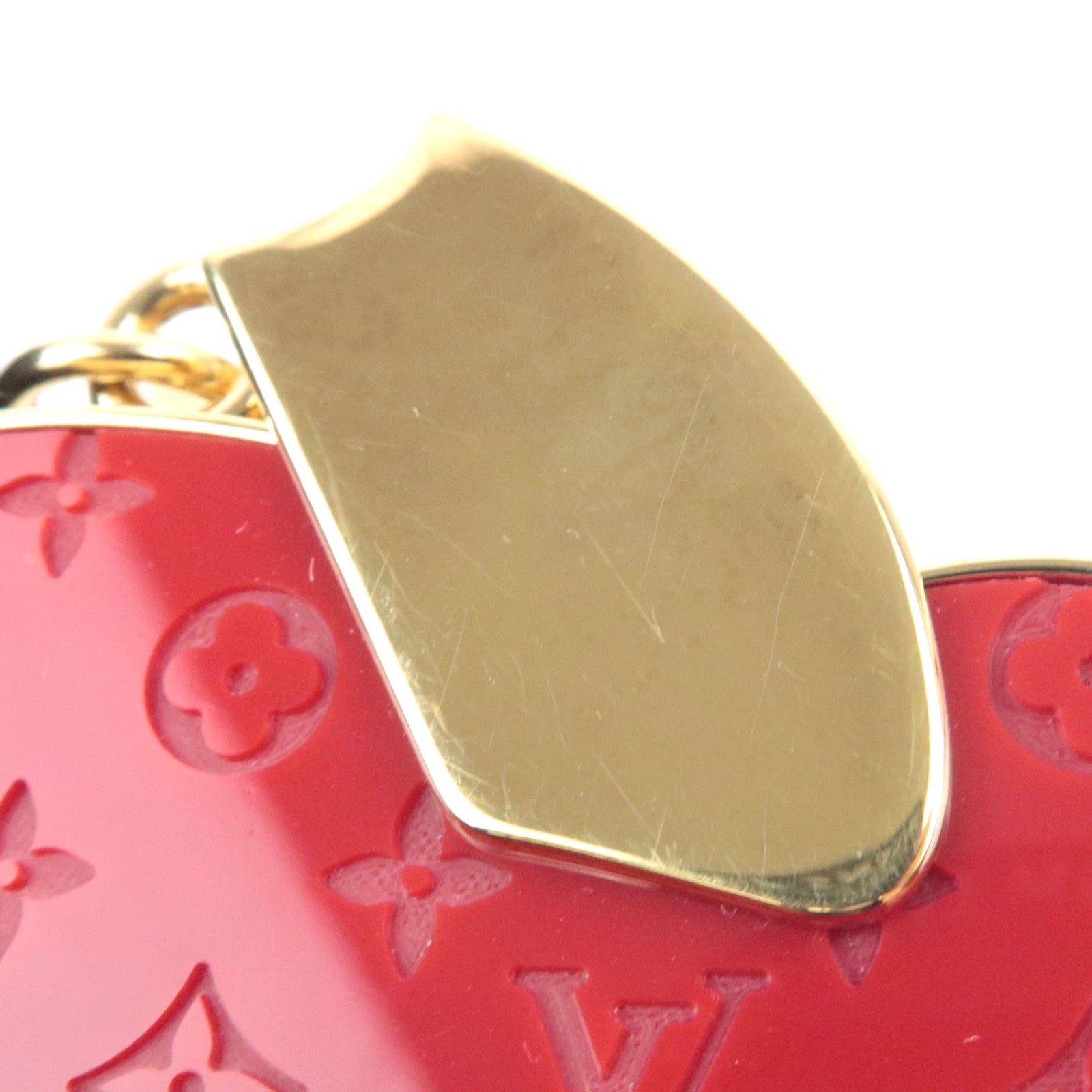 Louis Vuitton Bijoux Sac Animania Lapin Bag Charm Metal Gold Red M66129 CP1019 *Dust bag