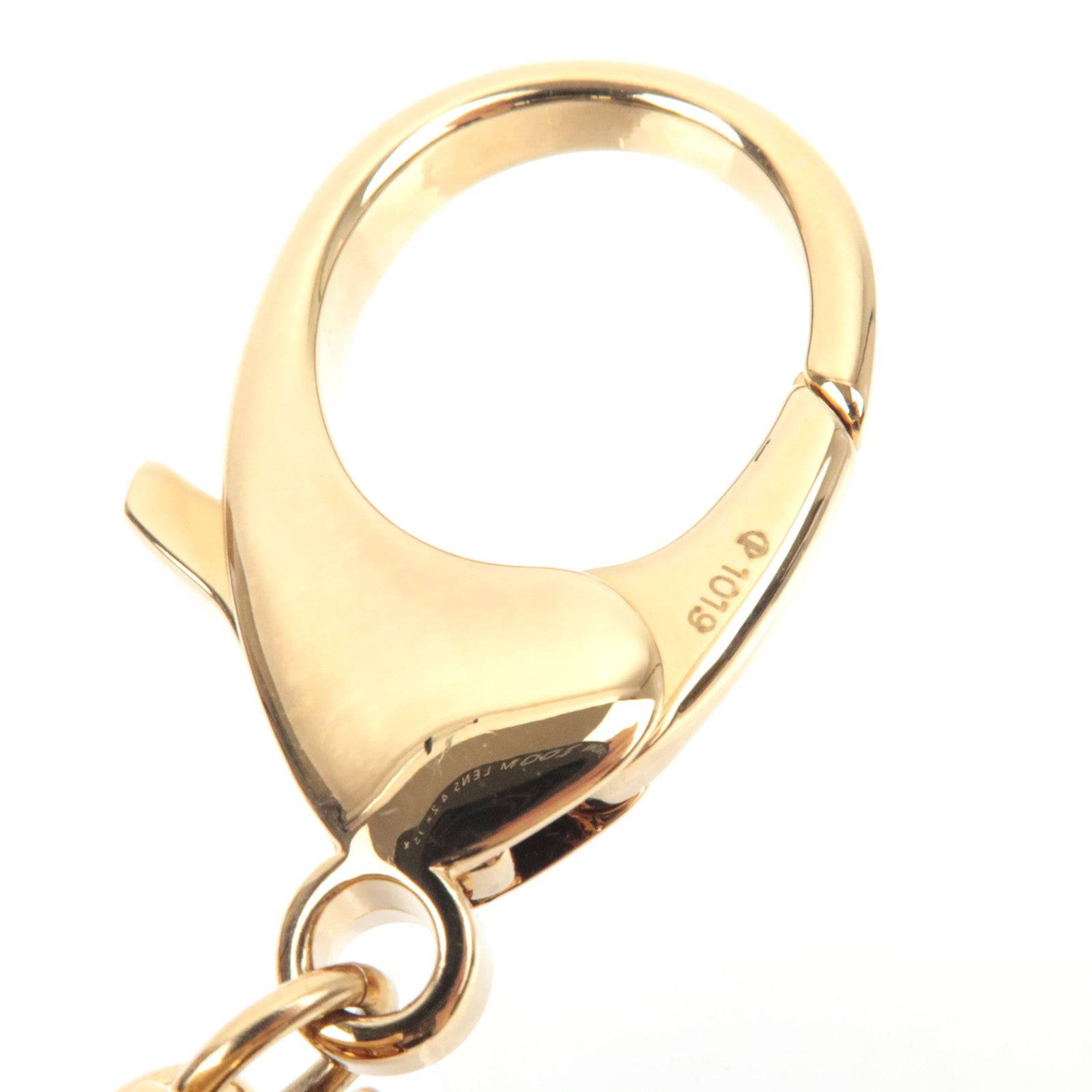 Louis Vuitton Bijoux Sac Animania Lapin Bag Charm Metal Gold Red M66129 CP1019 *Dust bag